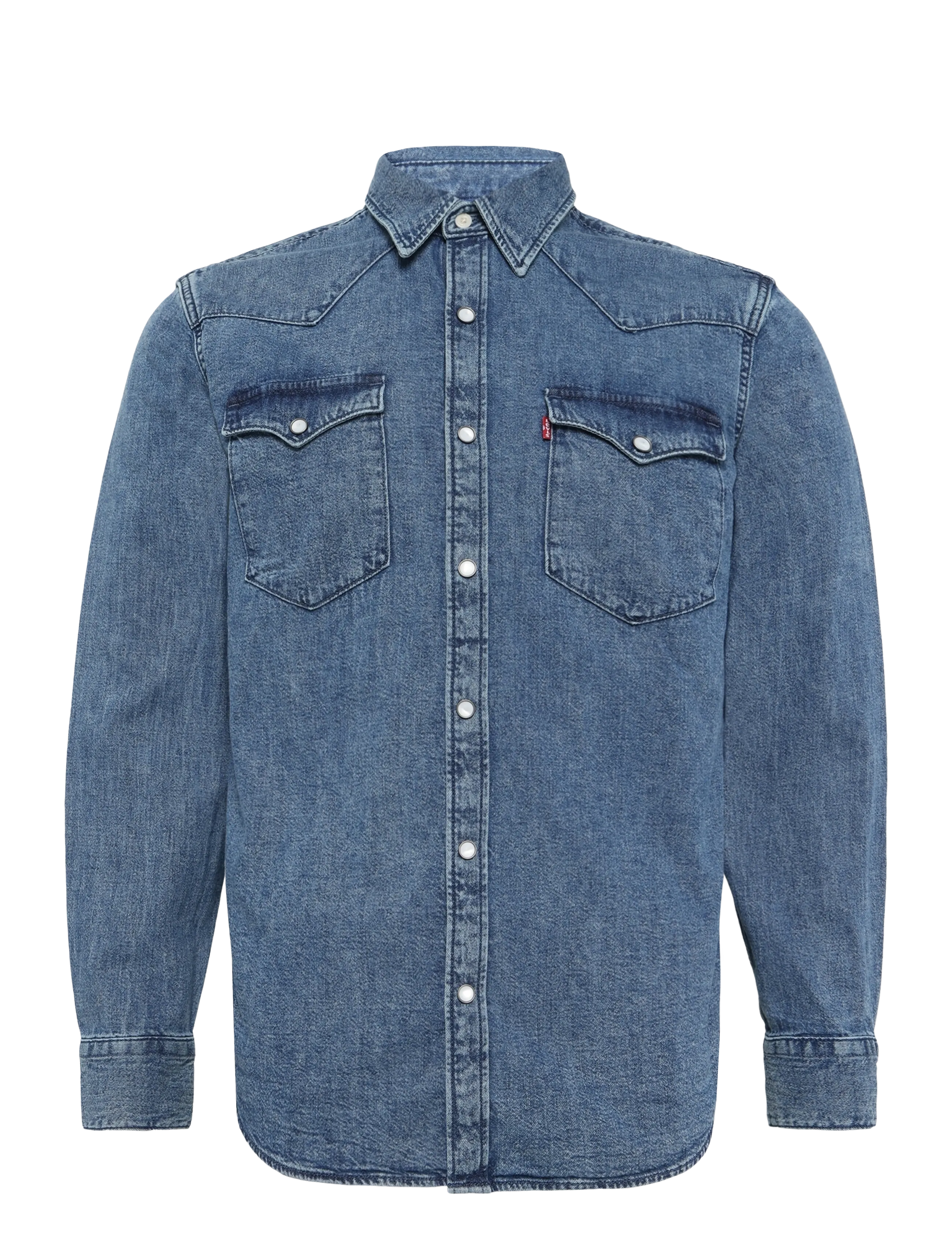 Levi's® - BARSTOW WESTERN STANDARD RUSTI - denimskjorter - med indigo - worn in - 1