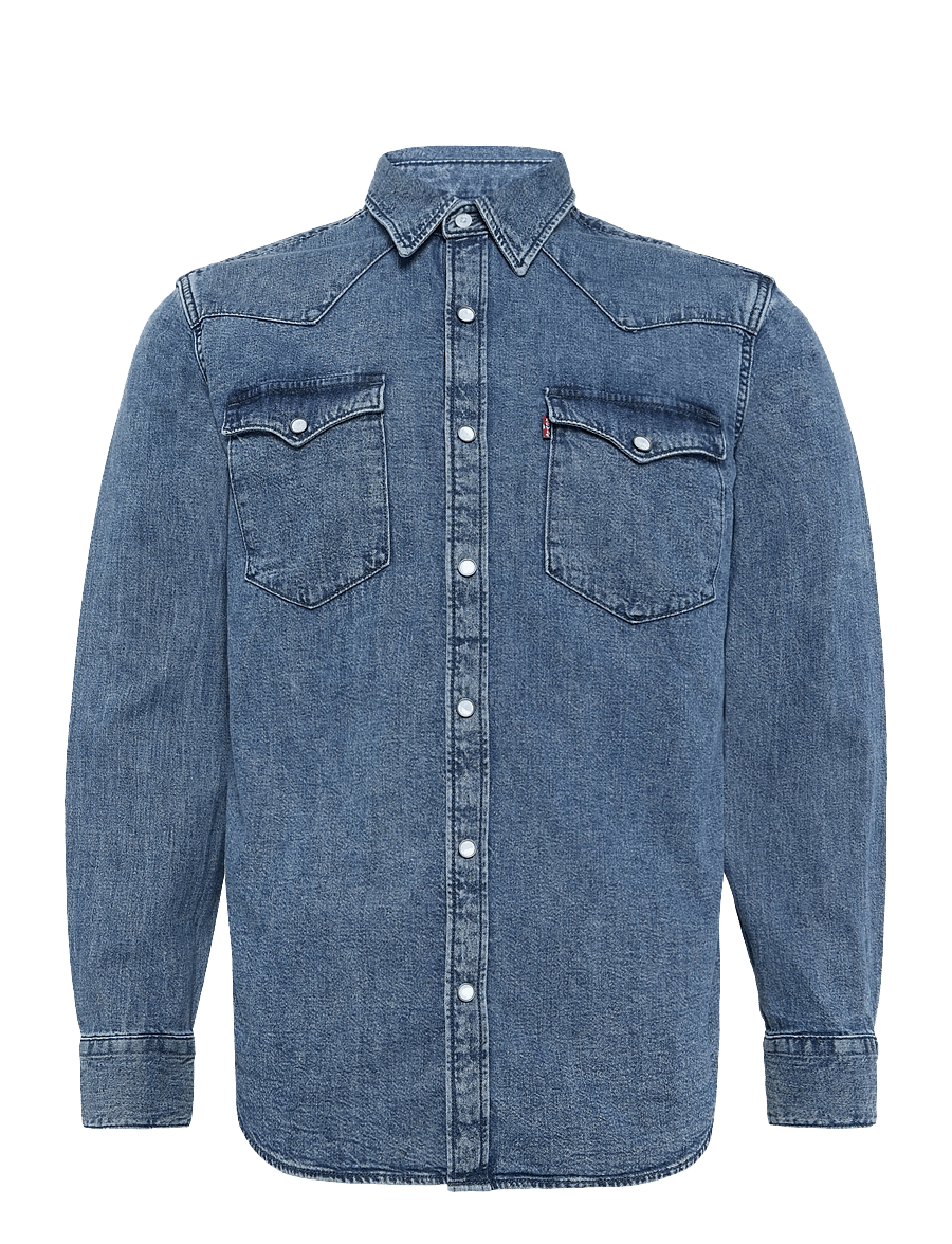 Levi's® - BARSTOW WESTERN STANDARD RUSTI - denimskjorter - med indigo - worn in - 1