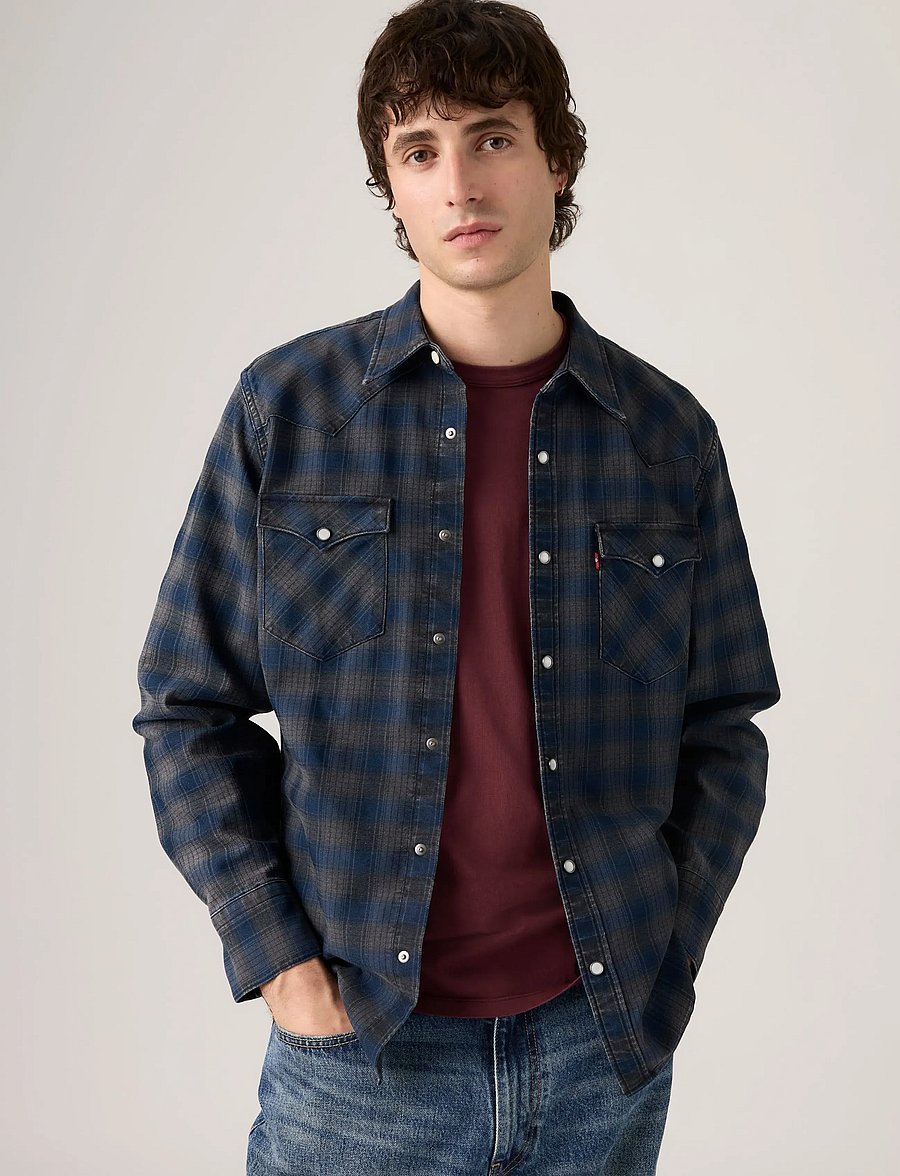 Levi's® - BARSTOW WESTERN STANDARD PIER - karierte hemden - blues - 0