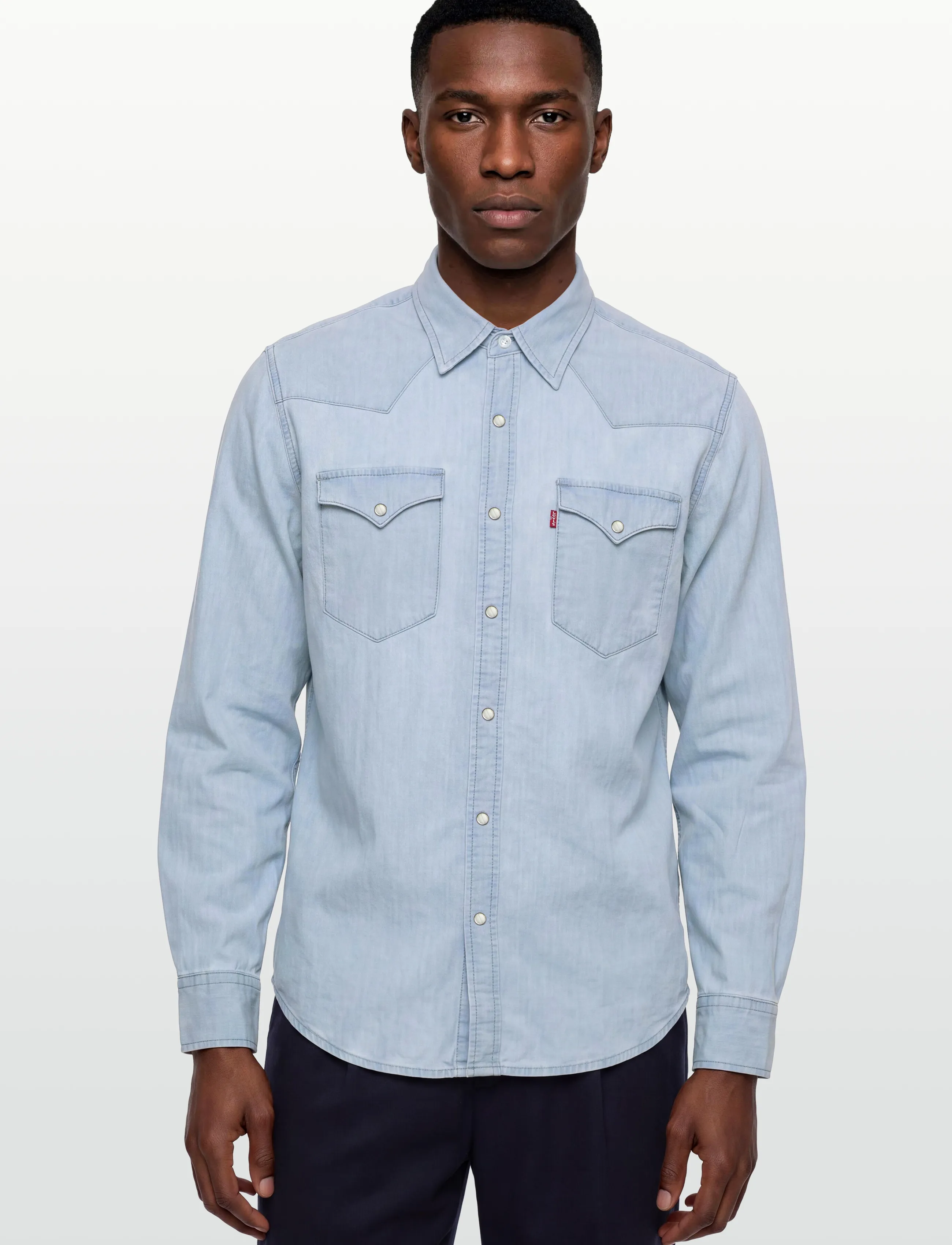 Levi's® - CLASSIC WESTERN STANDARD EVERG - denimskjorter - light indigo - flat finis - 3