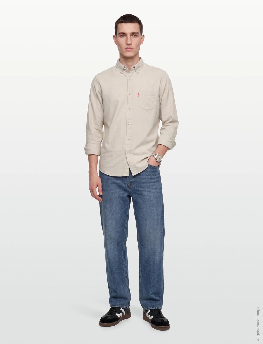 Levi's® - SUNSET 1 POCKET STANDARD PUMIC - leinenhemden - neutrals - 0
