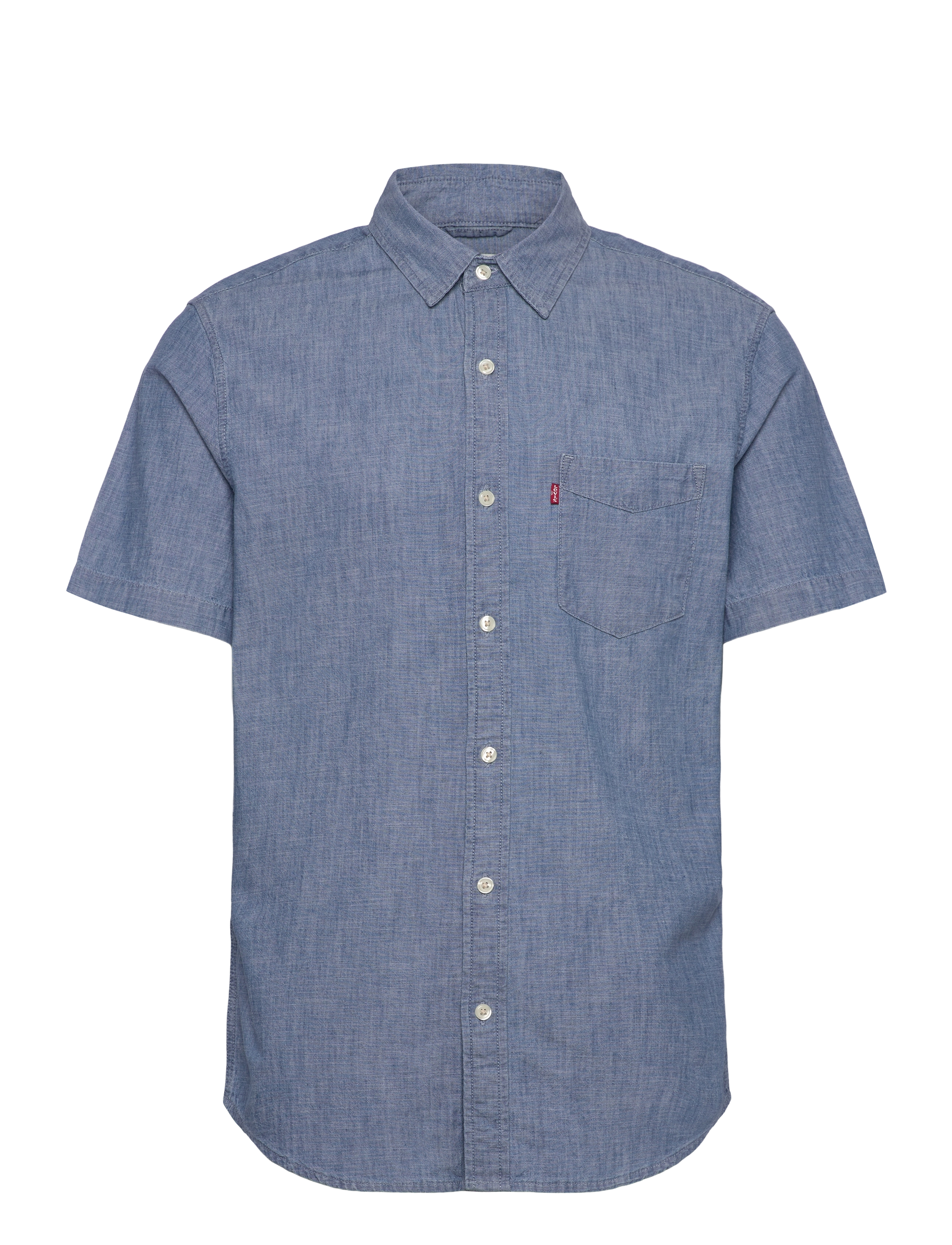 Levi's® S/S SUNSET 1 PKT STANDRD SEBAS - Skjortor - LIGHT INDIGO - FLAT FINIS / blue