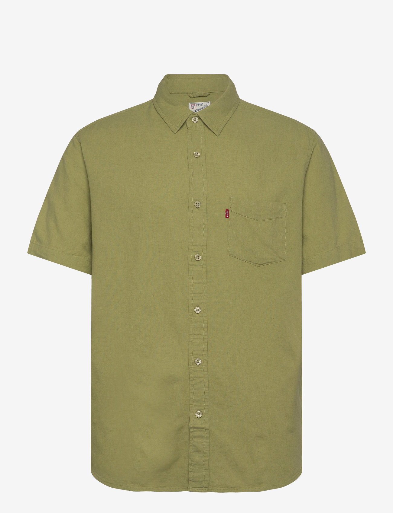 Levi's® - S/S SUNSET 1 PKT STANDRD GREENS - linneskjortor - greens - 1