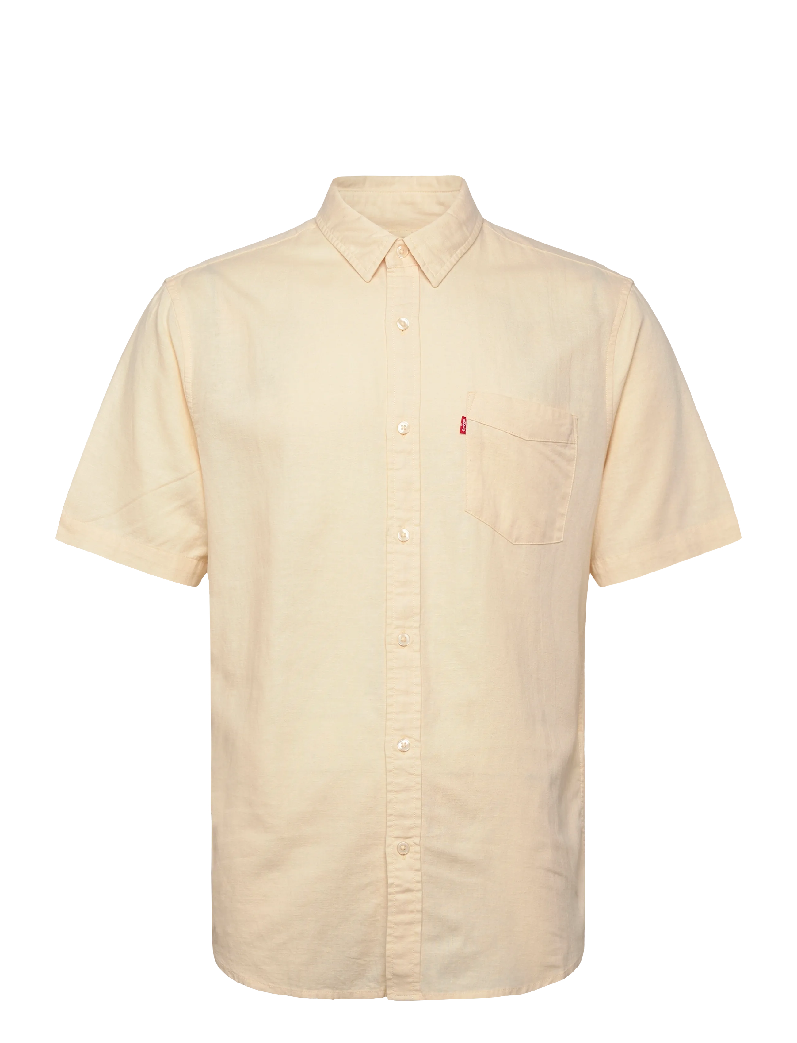 Levi's® S/S SUNSET 1 PKT STANDRD RUTAB - Särgid - NEUTRALS / red