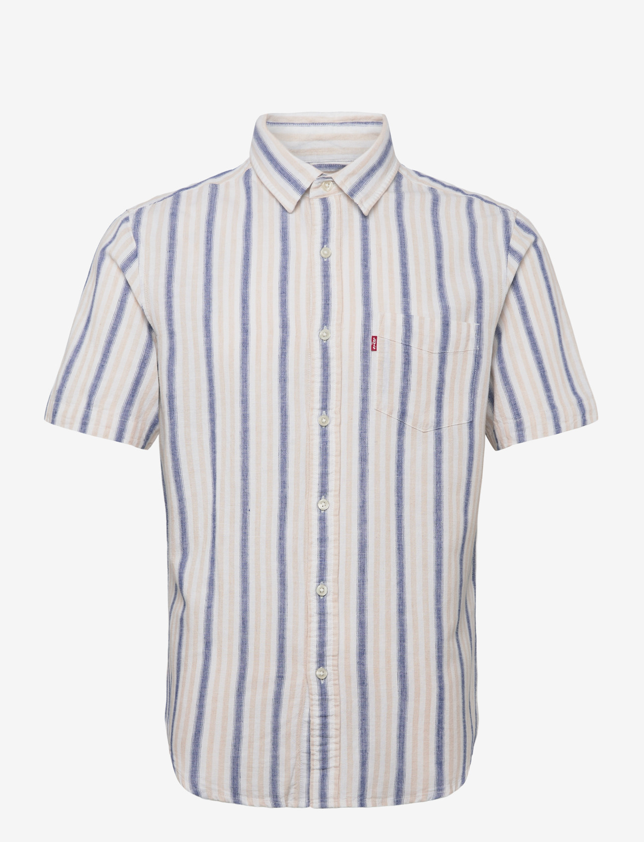 Levi's® - S/S SUNSET 1 PKT STANDRD GIO S - stribede skjorter - neutrals - 0