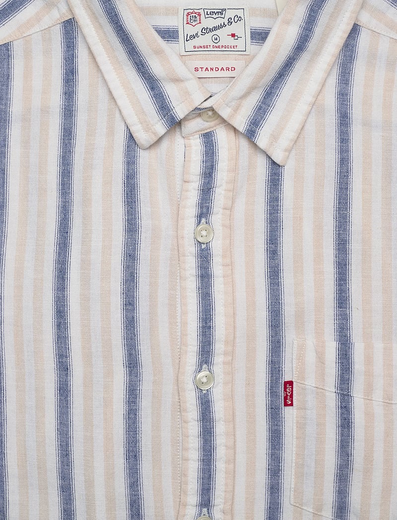 Levi's® - S/S SUNSET 1 PKT STANDRD GIO S - gestreifte hemden - neutrals - 2