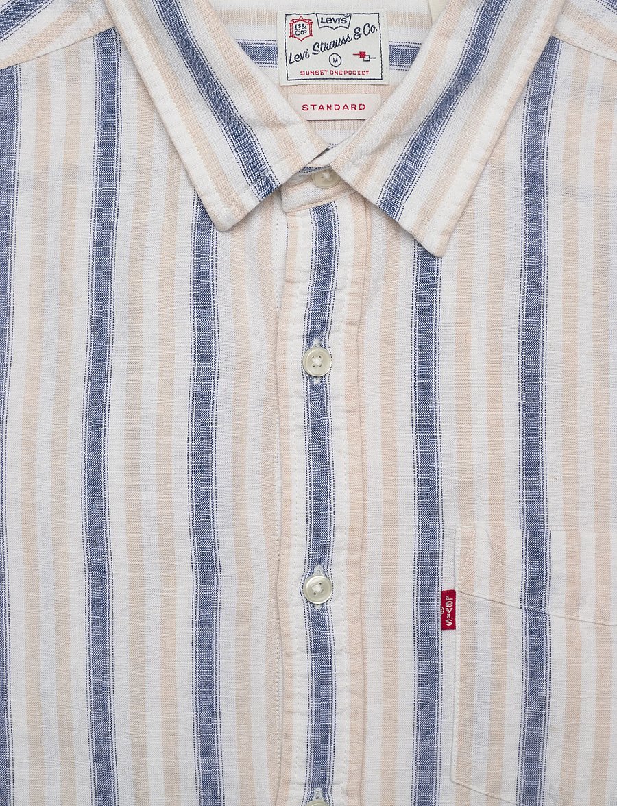 Levi's® - S/S SUNSET 1 PKT STANDRD GIO S - gestreifte hemden - neutrals - 2
