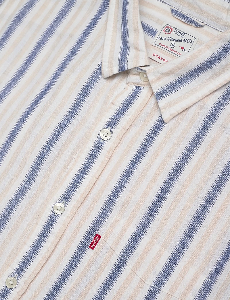 Levi's® - S/S SUNSET 1 PKT STANDRD GIO S - gestreifte hemden - neutrals - 3
