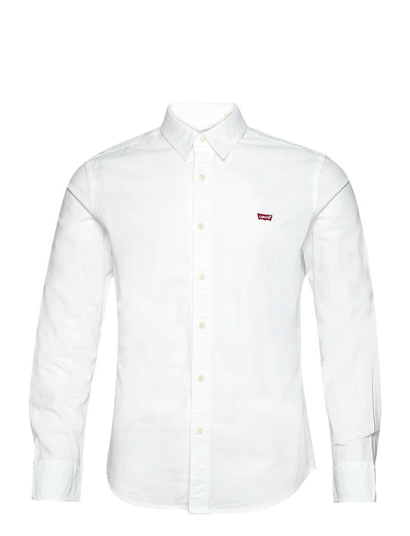 Levi's® - LS BATTERY HM SHIRT SLIM WHITE - rennot kauluspaidat - neutrals - 1