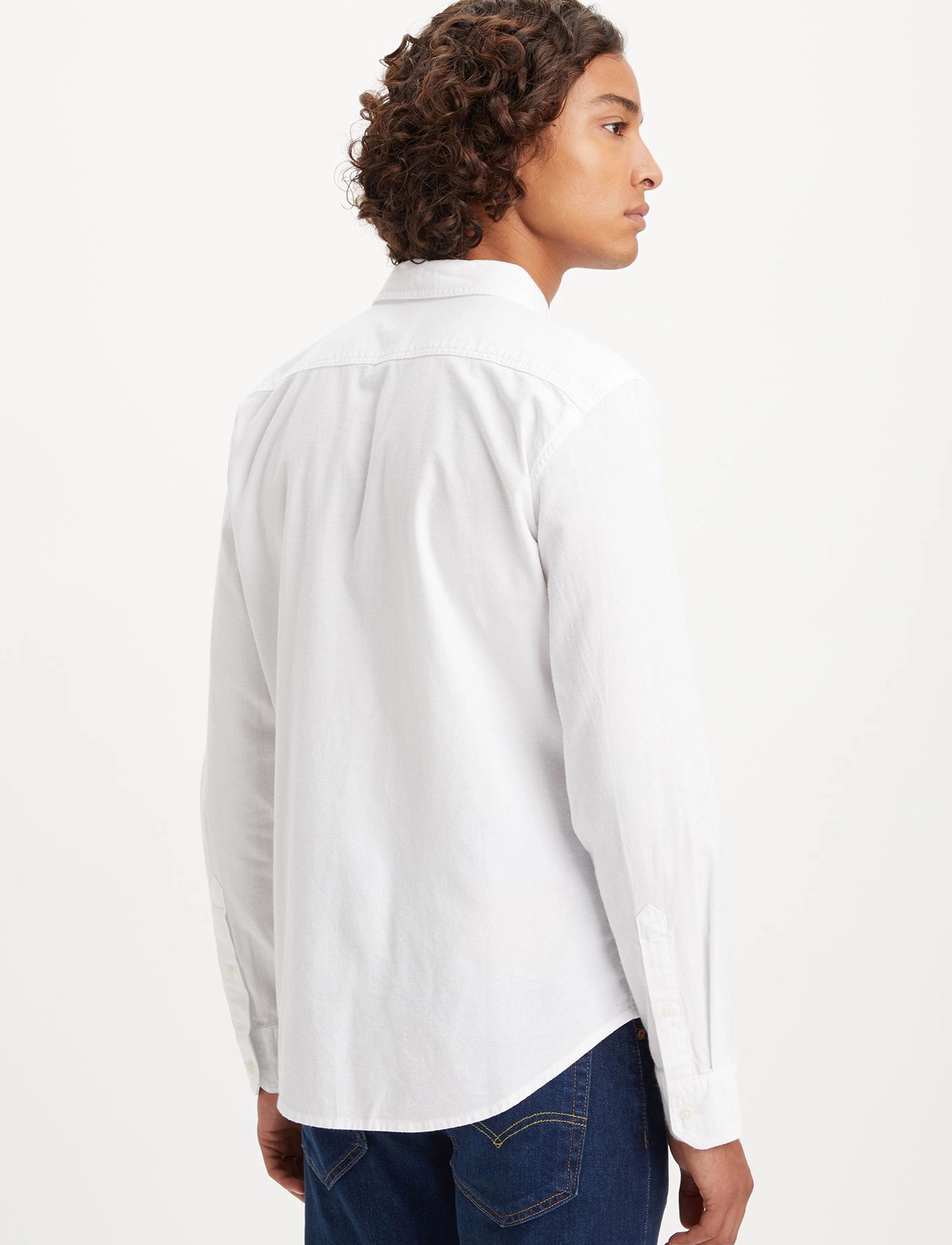 Levi's® - LS BATTERY HM SHIRT SLIM WHITE - casual shirts - neutrals - 3
