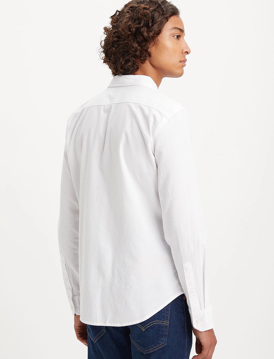 Levi's® - LS BATTERY HM SHIRT SLIM WHITE - casual shirts - neutrals - 3