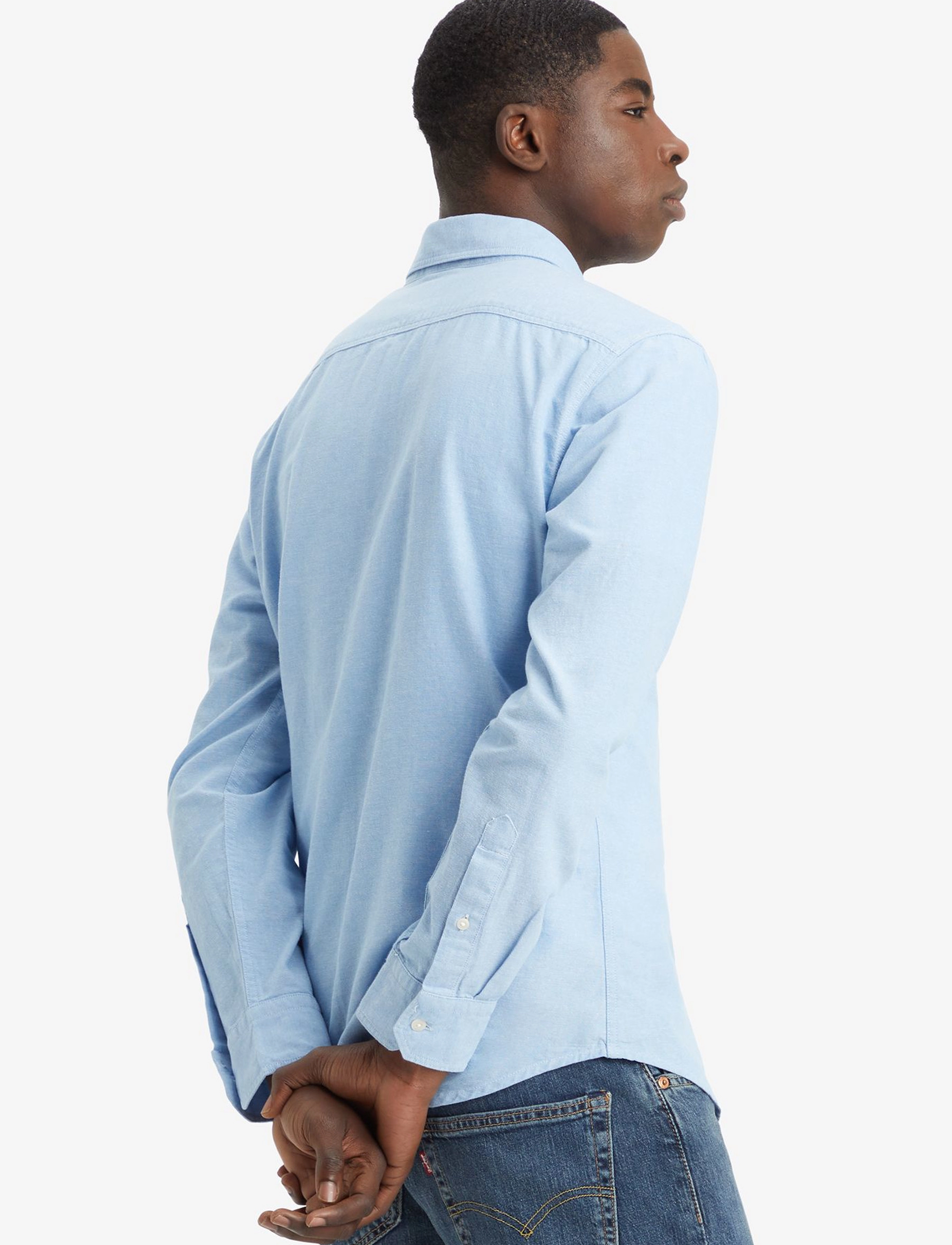 Levi's® - LS BATTERY HM SHIRT SLIM ALLUR - casual shirts - blues - 4
