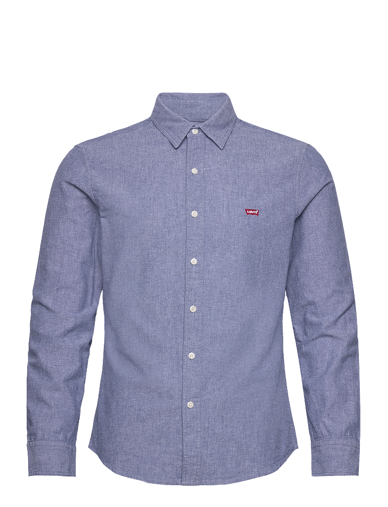 Levi's® - LS BATTERY HM SHIRT SLIM NAVY - rennot kauluspaidat - blues - 1