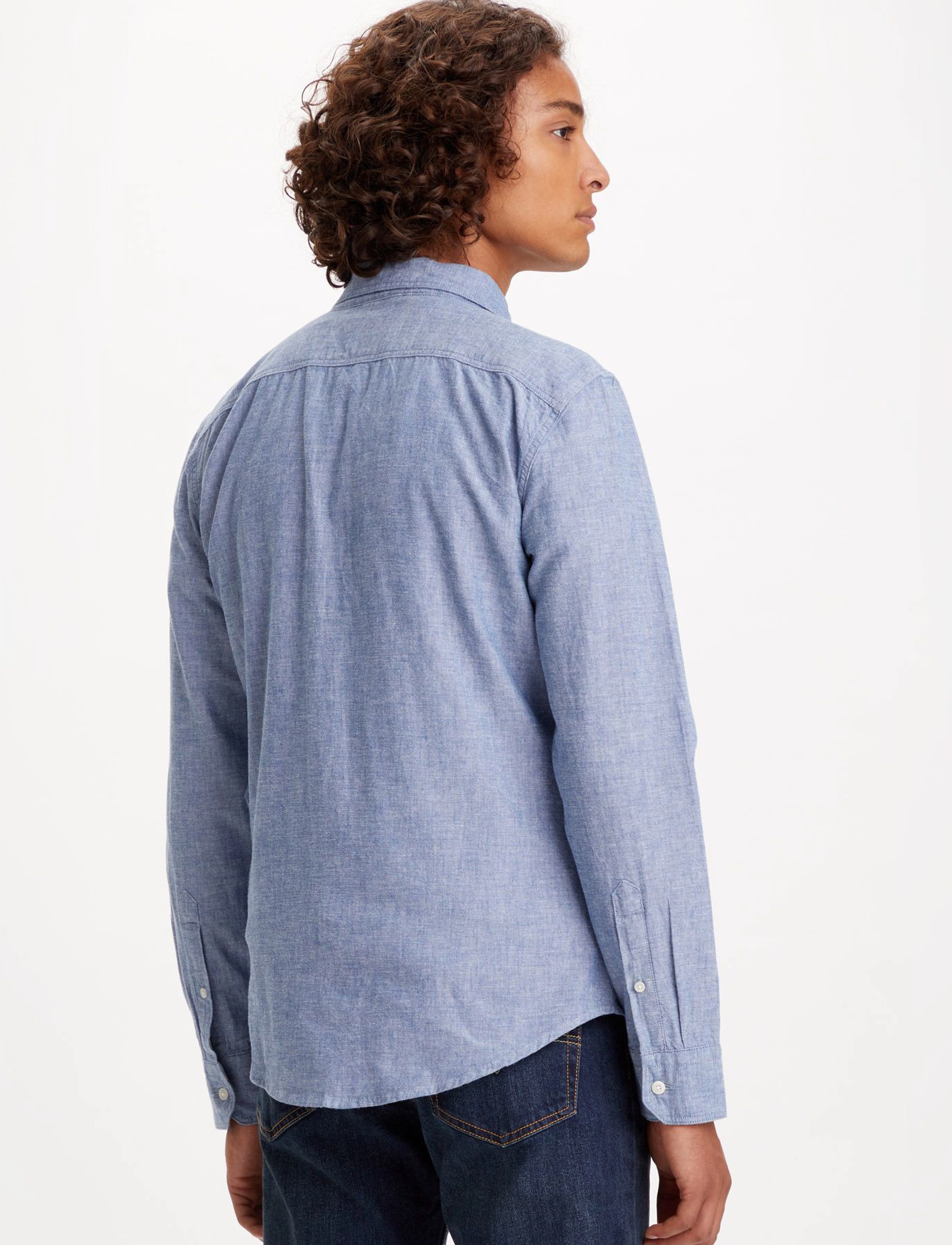 Levi's® - LS BATTERY HM SHIRT SLIM NAVY - blues - 3