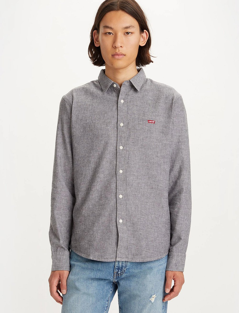 Levi's® - LS BATTERY HM SHIRT SLIM BLACK - blacks - 0