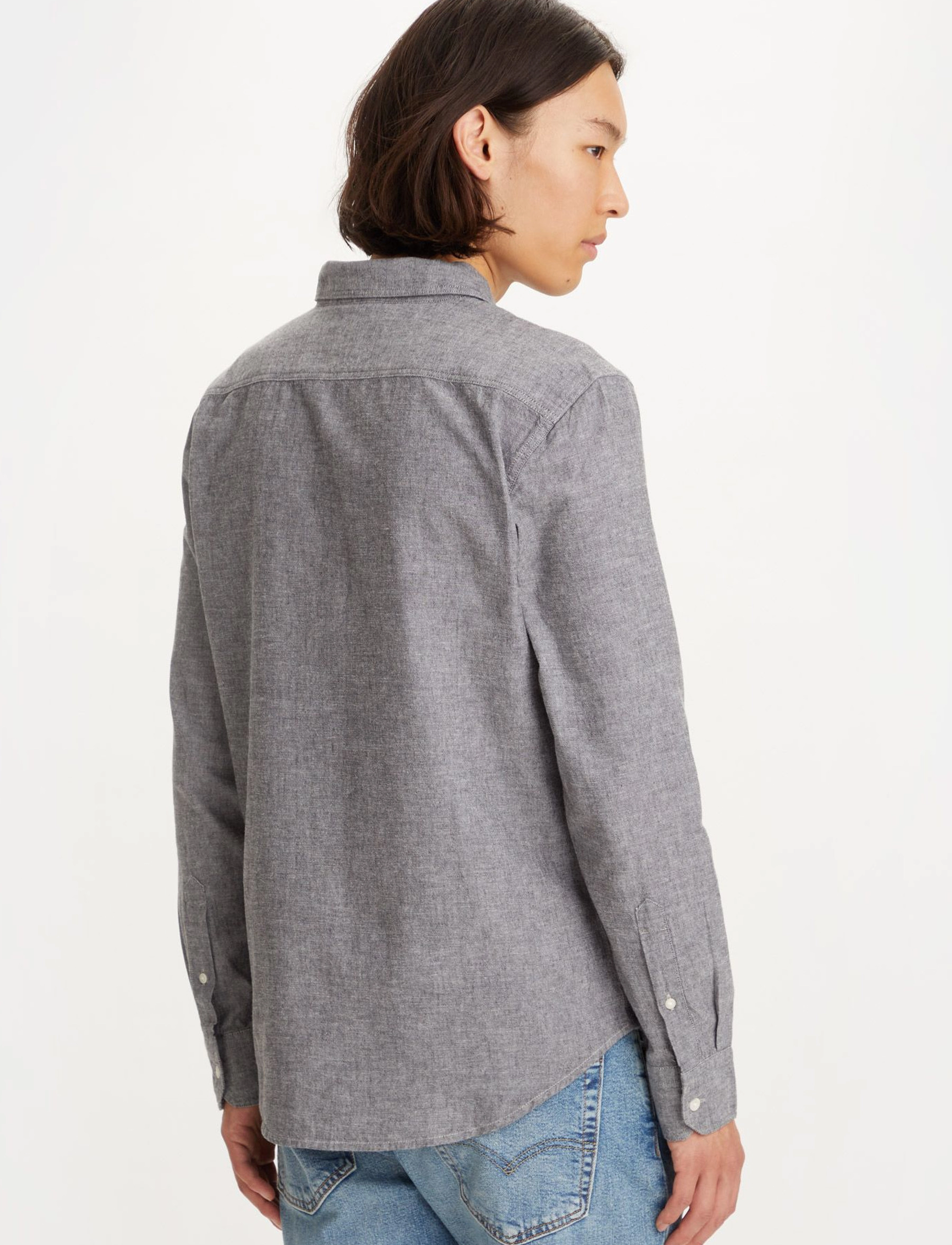 Levi's® - LS BATTERY HM SHIRT SLIM BLACK - blacks - 3