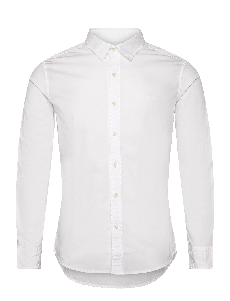 Levi's® - LS BATTERY HM SHIRT SLIM BRIGH - vabaajasärgid - whites - 1
