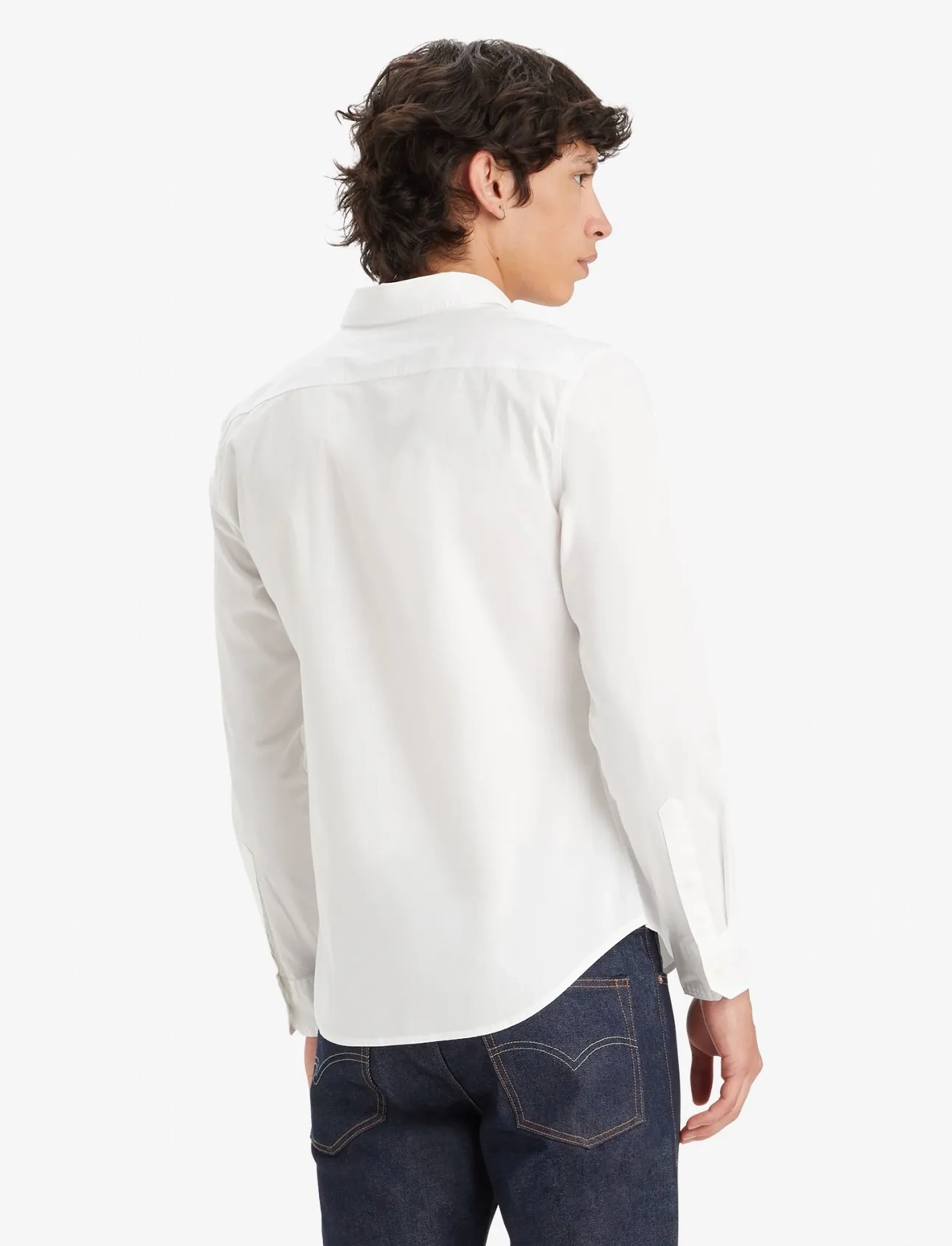 Levi's® - LS BATTERY HM SHIRT SLIM BRIGH - avslappede skjorter - whites - 4