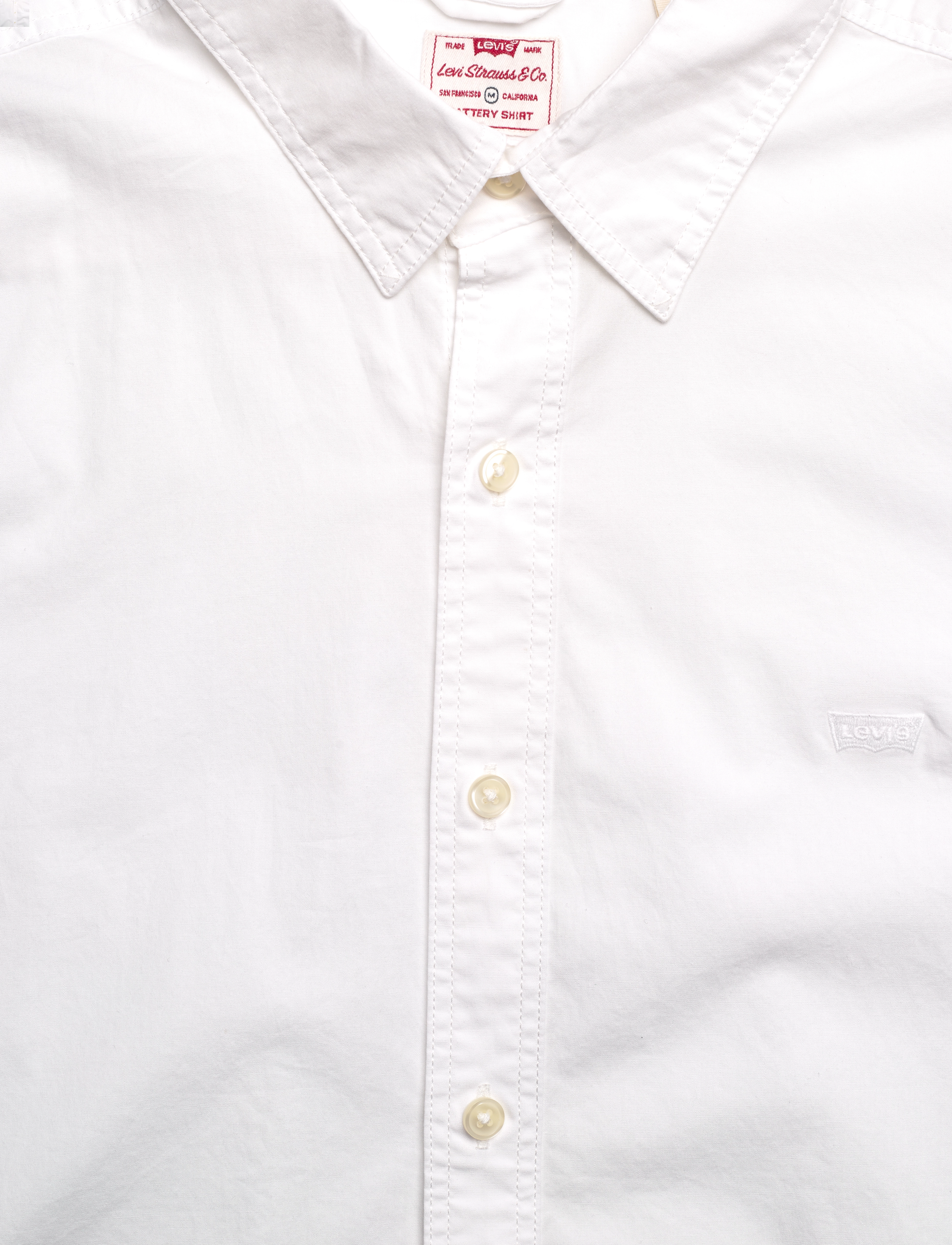 Levi's® - LS BATTERY HM SHIRT SLIM BRIGH - avslappede skjorter - whites - 5