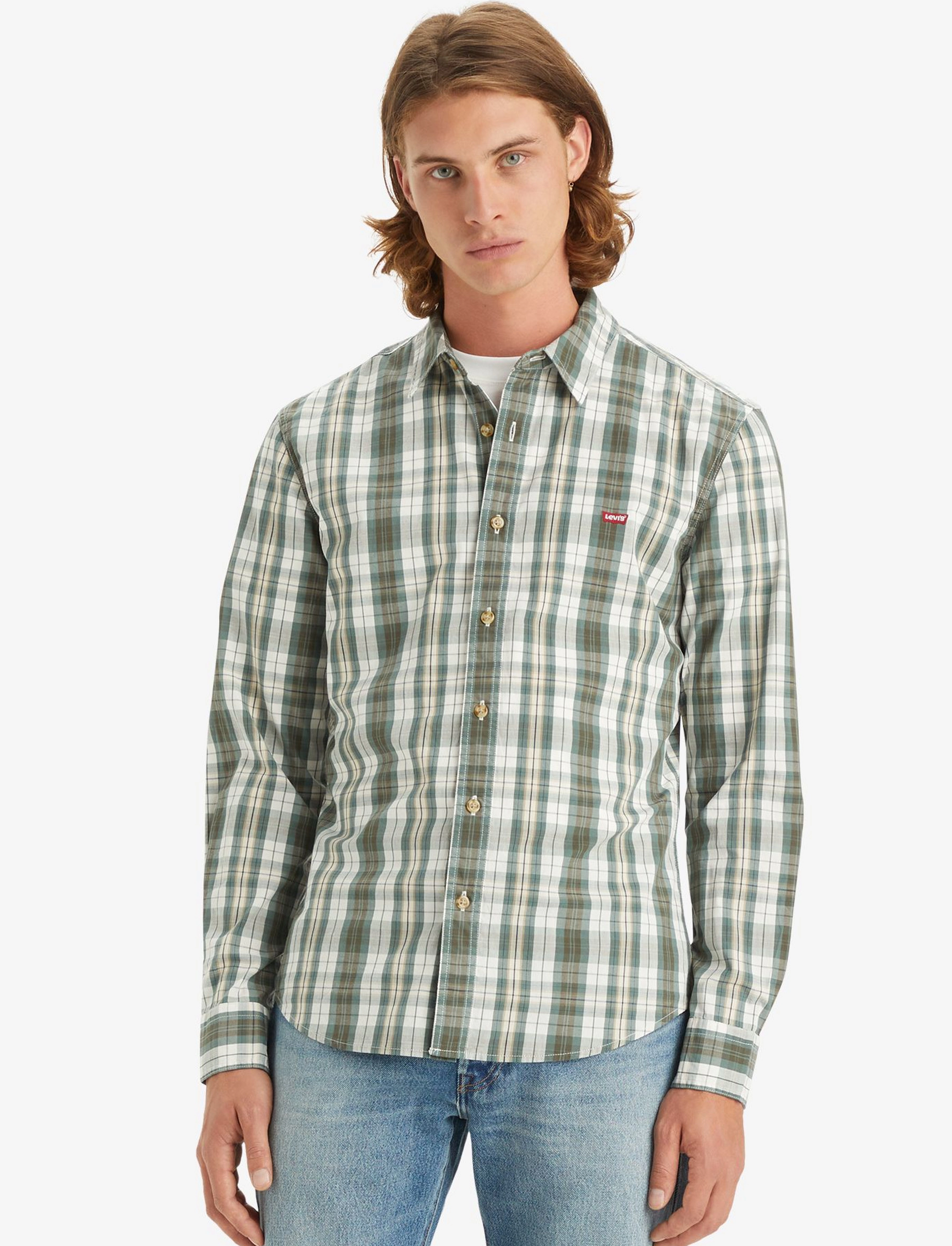 Levi's® - LS BATTERY SHIRT SLIM MICAH - greens - 3