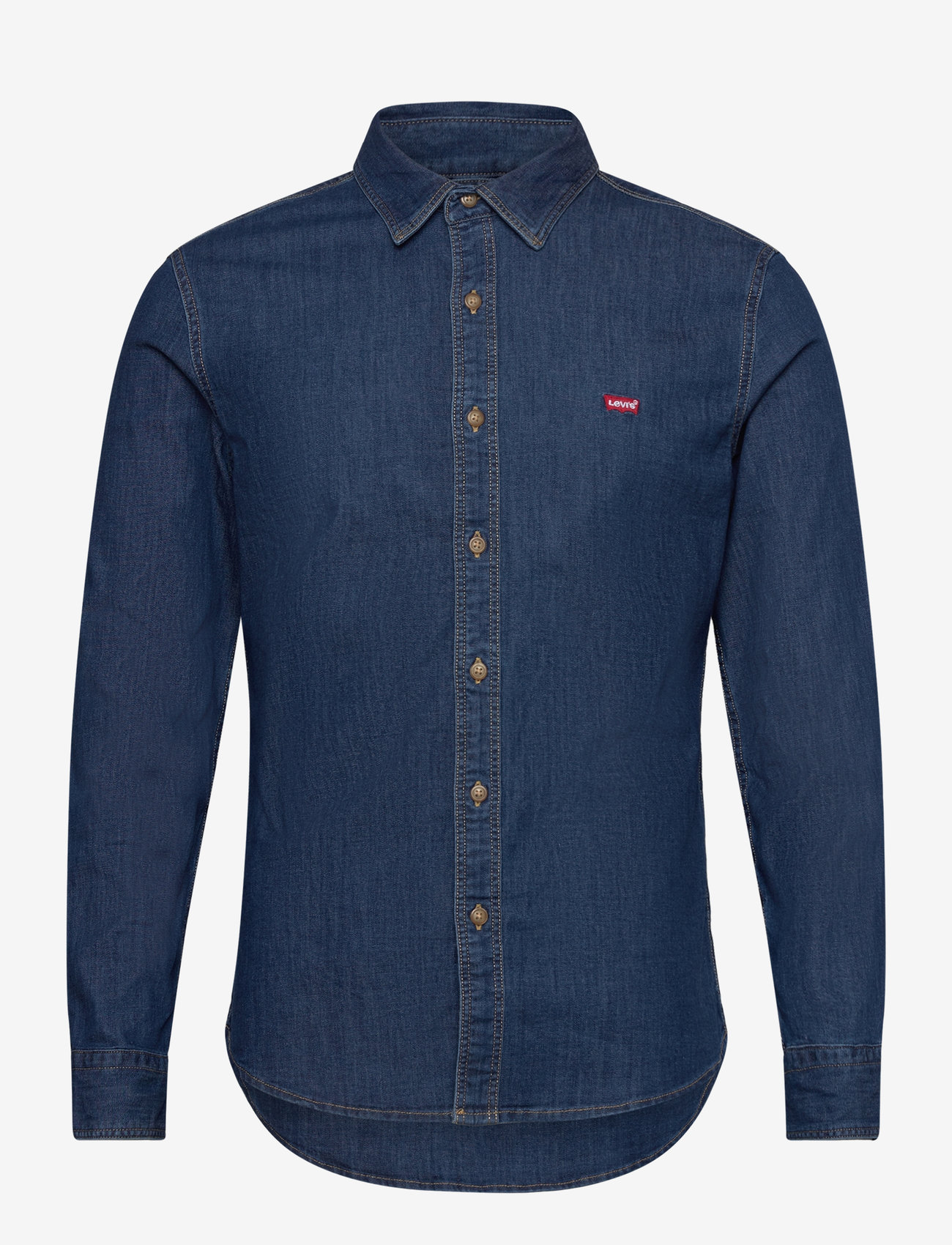 Levi's® - LS BATTERY HM SHIRT SLIM TRINI - med indigo - worn in - 1