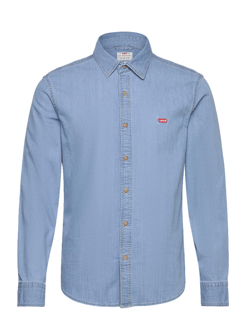 Levi's® - LS BATTERY HM SHIRT SLIM OSBOR - džinsiniai marškiniai - light indigo - flat finis - 1