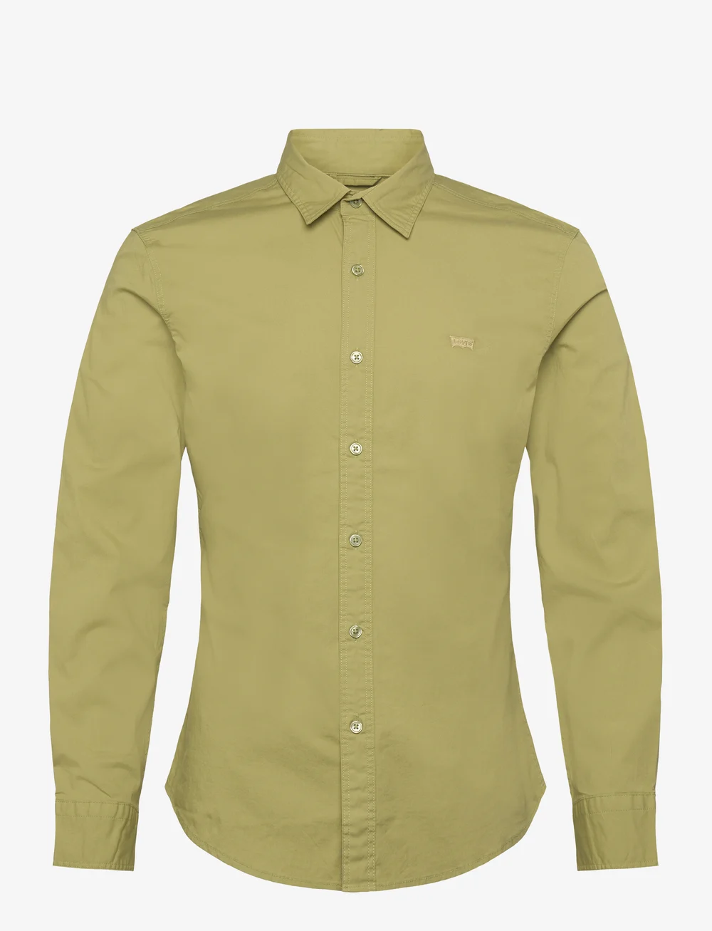 Levi's® - LS BATTERY HM SHIRT SLIM SAGE - vabaajasärgid - greens - 1