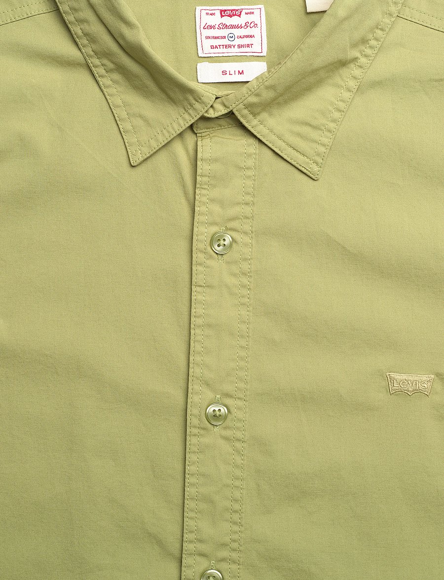 Levi's® - LS BATTERY HM SHIRT SLIM SAGE - freizeithemden - greens - 3