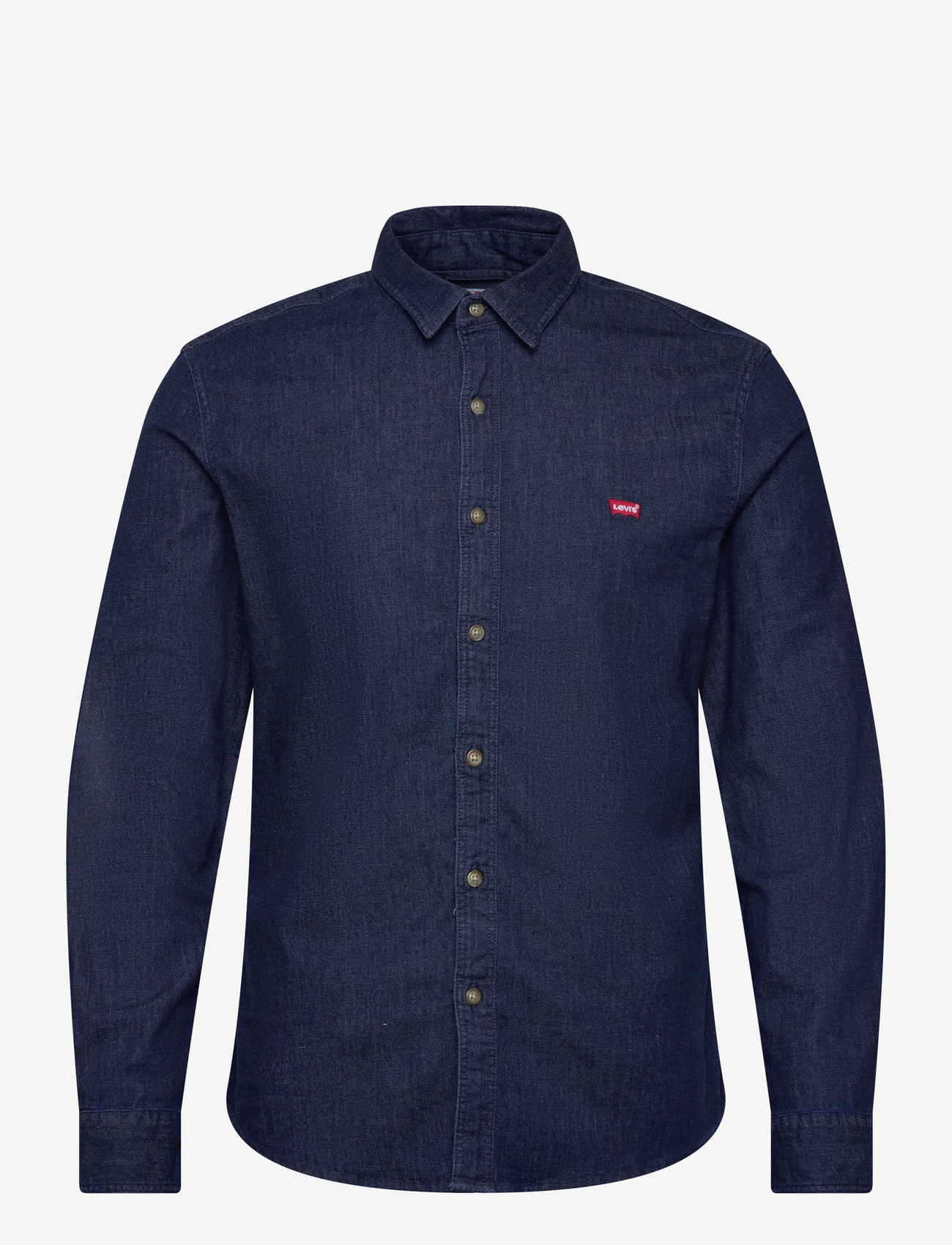 Levi's® - LS BATTERY HM SHIRT SLIM MOOKI - denimowe koszulki - dark indigo - worn in - 1