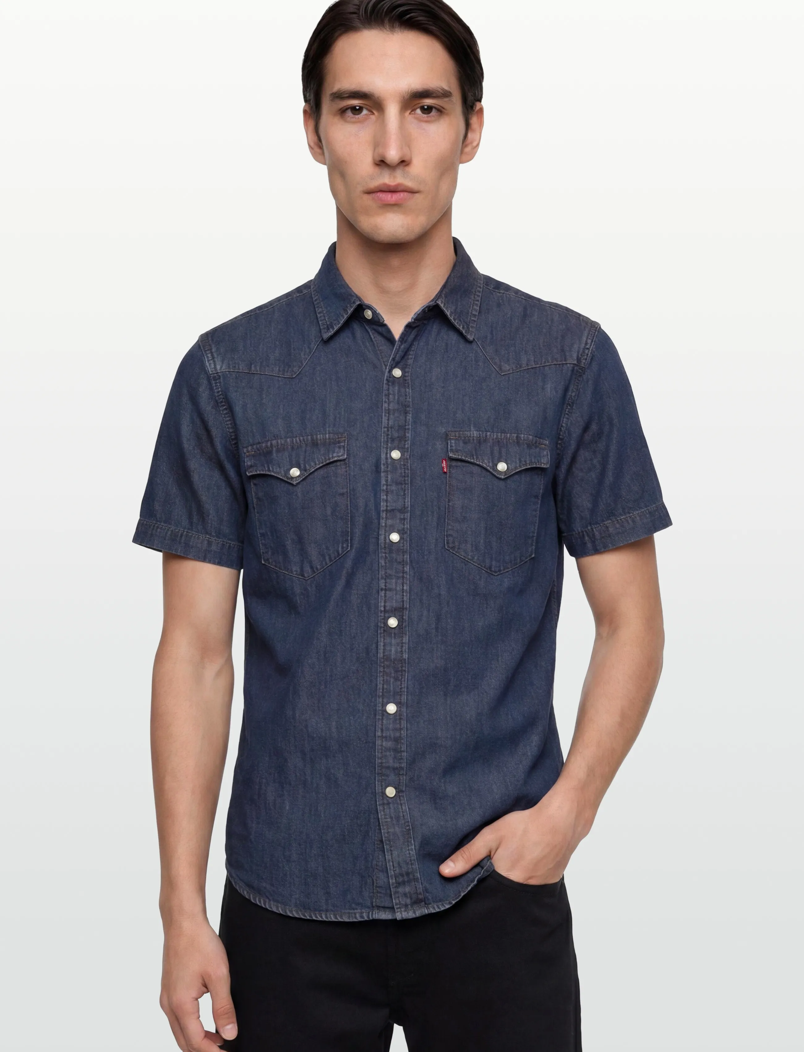 Levi's® - SS CLASSIC WESTERN LAUREL DARK - gimtadienio dovanos - dark indigo - worn in - 3