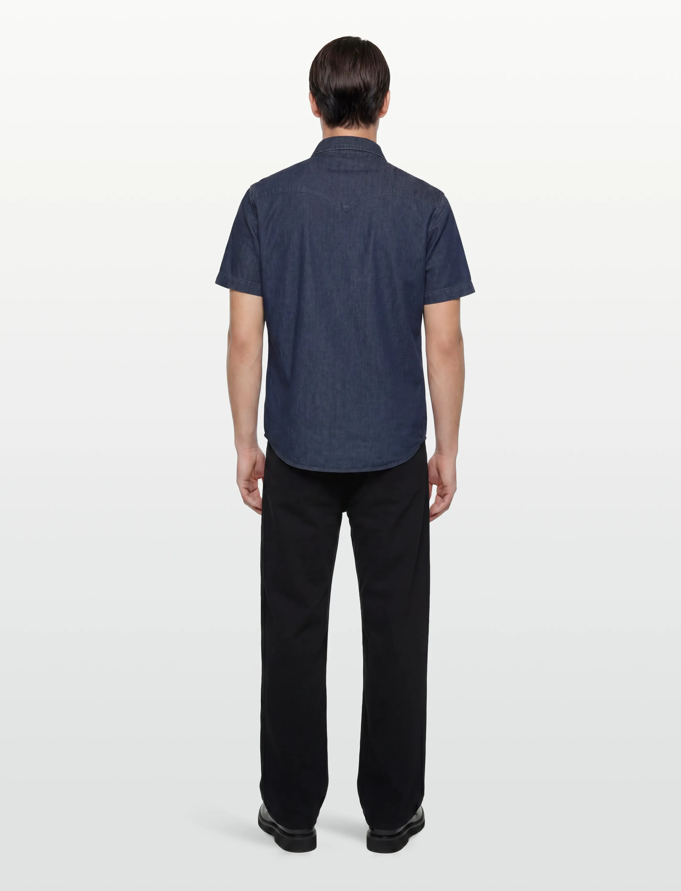 Levi's® - SS CLASSIC WESTERN LAUREL DARK - flanellskjortor - dark indigo - worn inw - 4