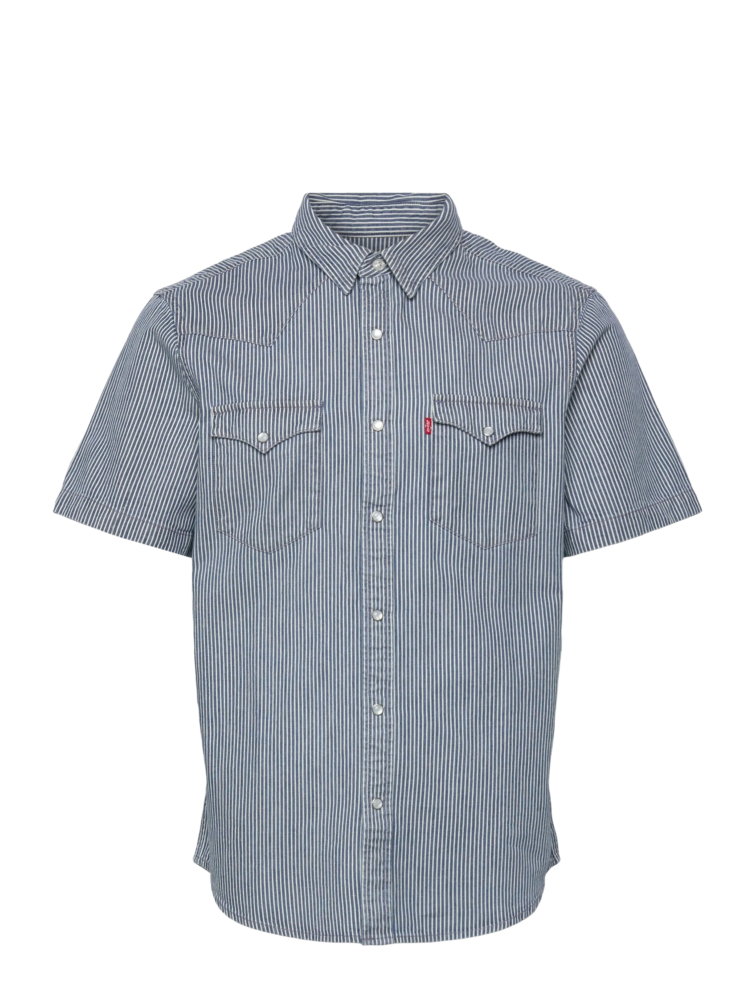 Levi's® SS CLASSIC WESTERN PICADILLY S - Shirts - MED INDIGO - WORN IN / blue
