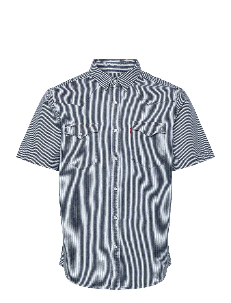 Levi's® - SS CLASSIC WESTERN PICADILLY S - jeanshemden - med indigo - worn in - 0