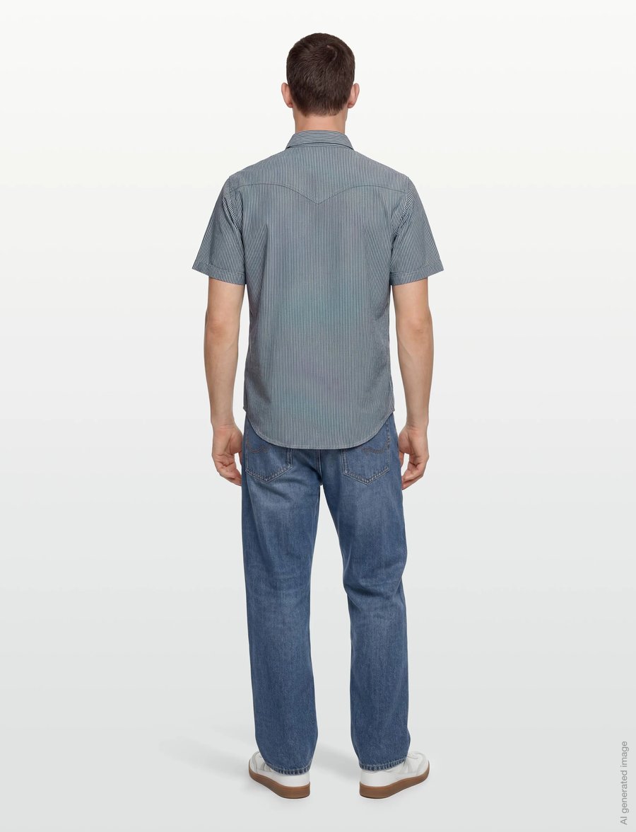 Levi's® - SS CLASSIC WESTERN PICADILLY S - farkkupaidat - med indigo - worn in - 4