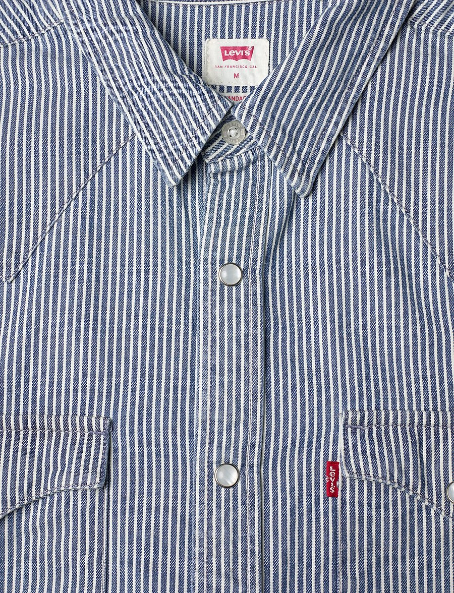 Levi's® - SS CLASSIC WESTERN PICADILLY S - jeanshemden - med indigo - worn in - 5