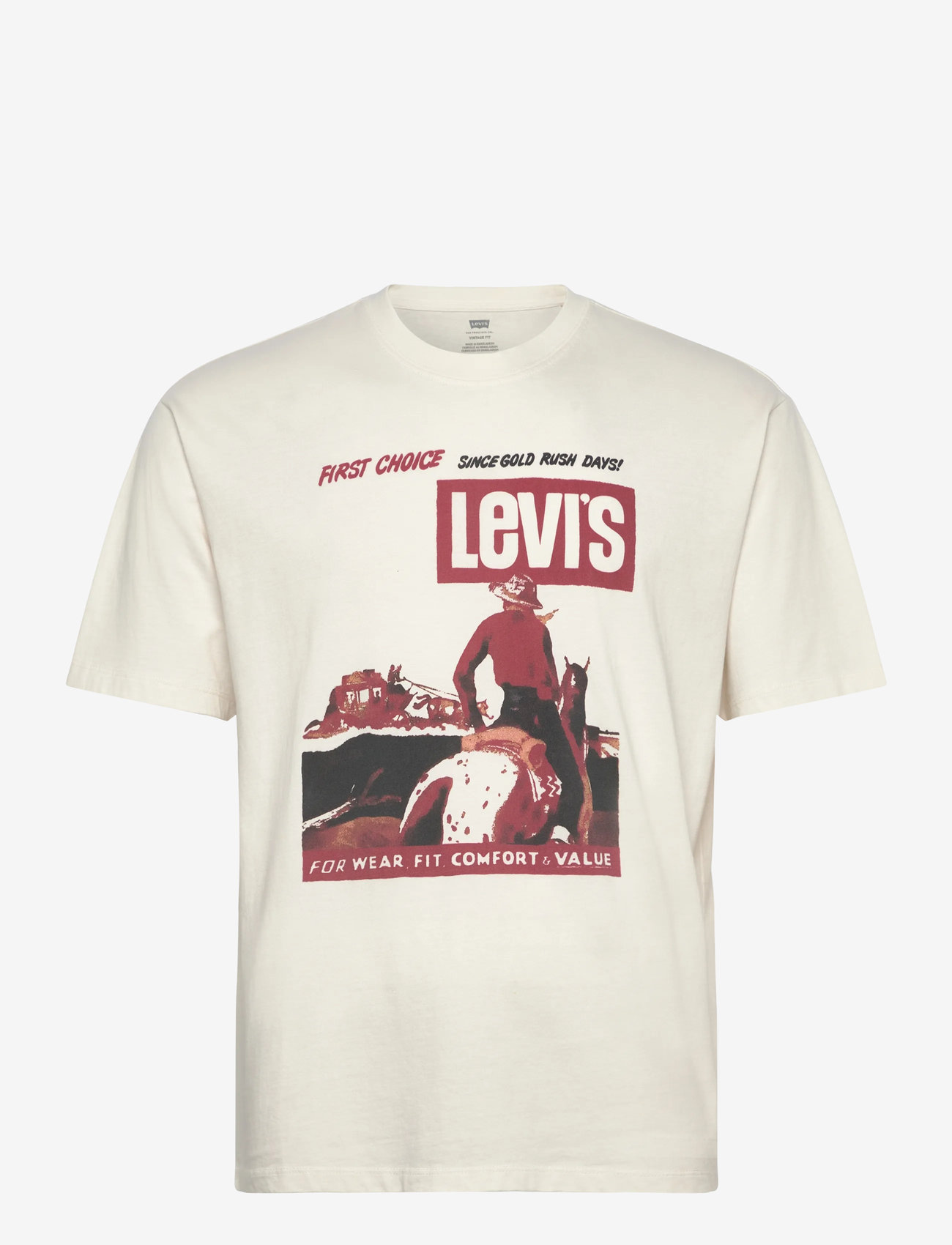 Levi's® - VINTAGE FIT GRAPHIC TEE FIRST - kurzärmelig - neutrals - 1