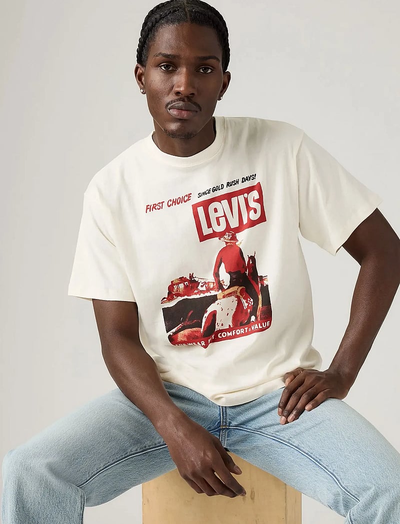 Levi's® - VINTAGE FIT GRAPHIC TEE FIRST - kurzärmelig - neutrals - 0