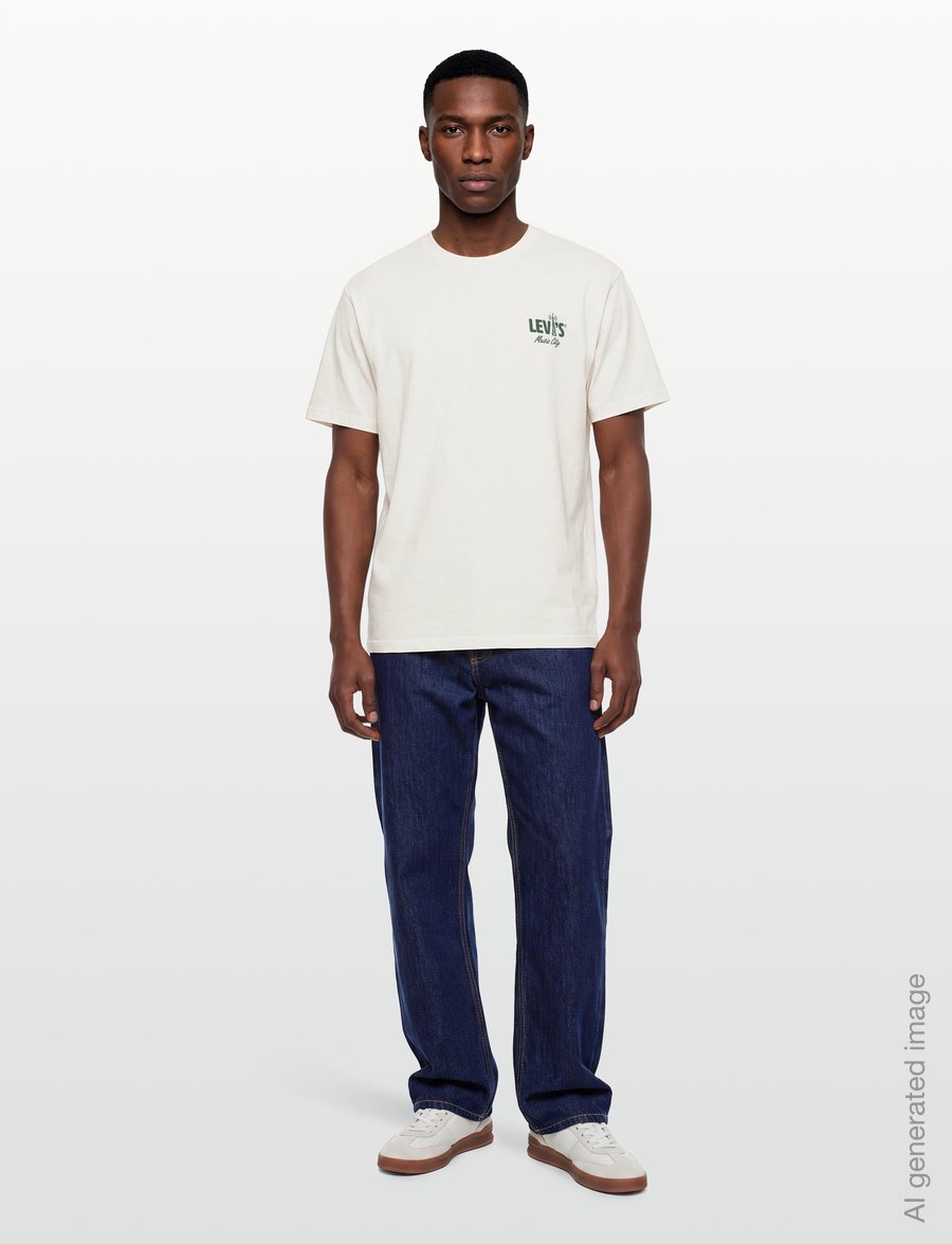 Levi's® - VINTAGE FIT GRAPHIC TEE LEVIS - kortærmede t-shirts - tans - 0
