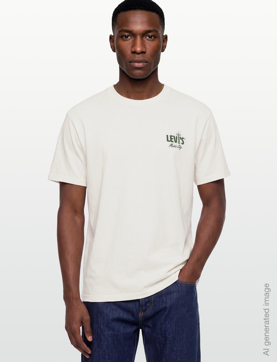 Levi's® - VINTAGE FIT GRAPHIC TEE LEVIS - kortærmede t-shirts - tans - 3
