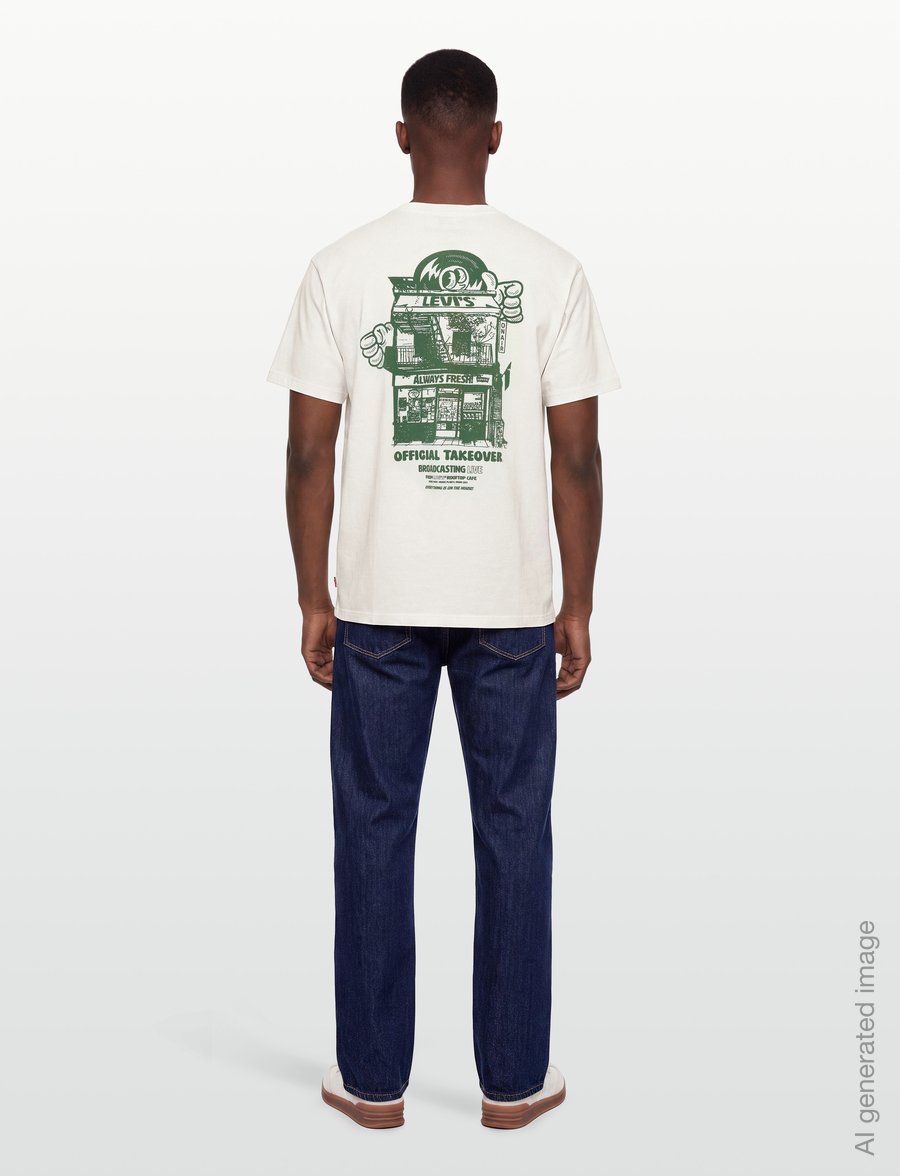 Levi's® - VINTAGE FIT GRAPHIC TEE LEVIS - kortærmede t-shirts - tans - 4