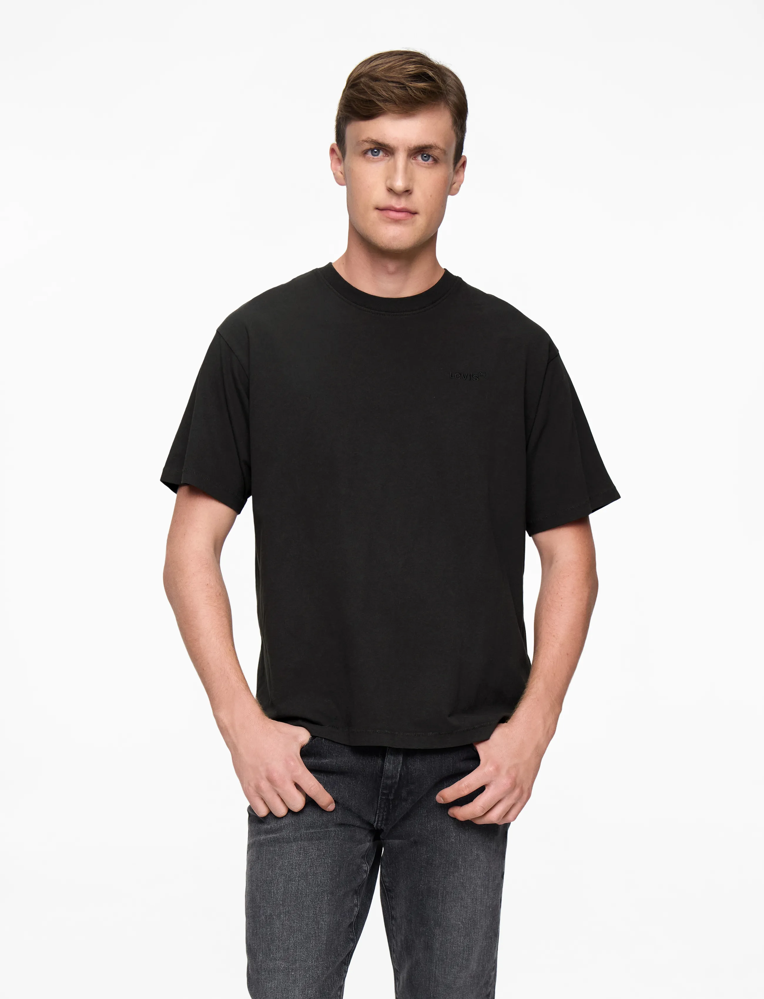Levi's® RED TAB VINTAGE TEE MINERAL BL - Kleidung - BLACKS / black