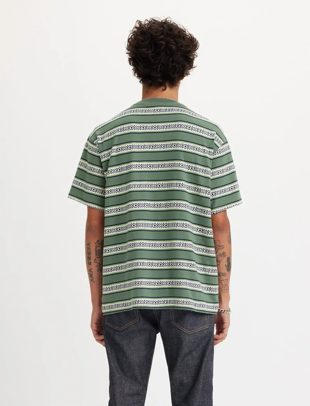 Levi's® - RED TAB VINTAGE TEE OTIS GEO S - kurzärmelig - greens - 3