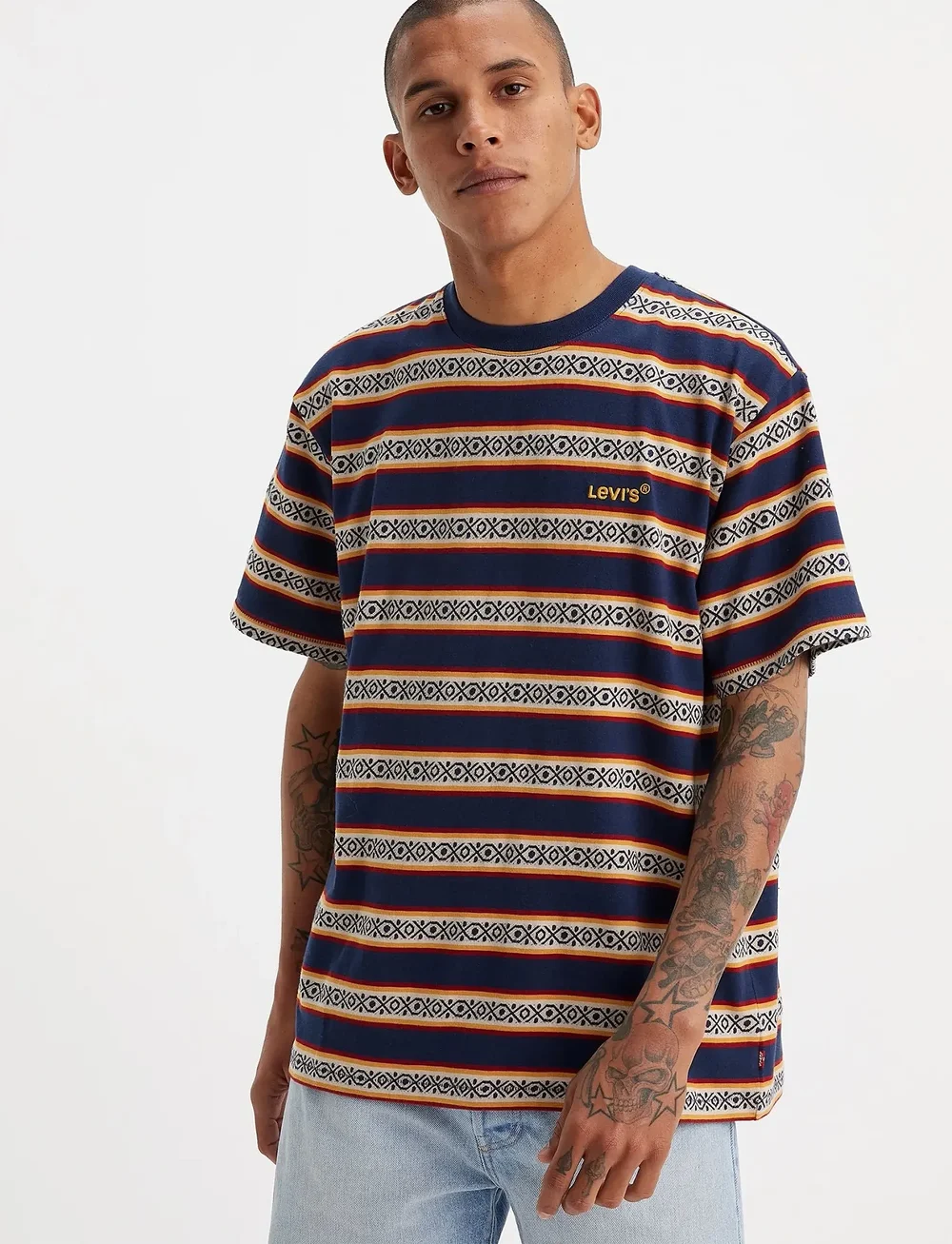 Levi's® - RED TAB VINTAGE TEE OTIS GEO S - kortærmede t-shirts - multi-color - 0