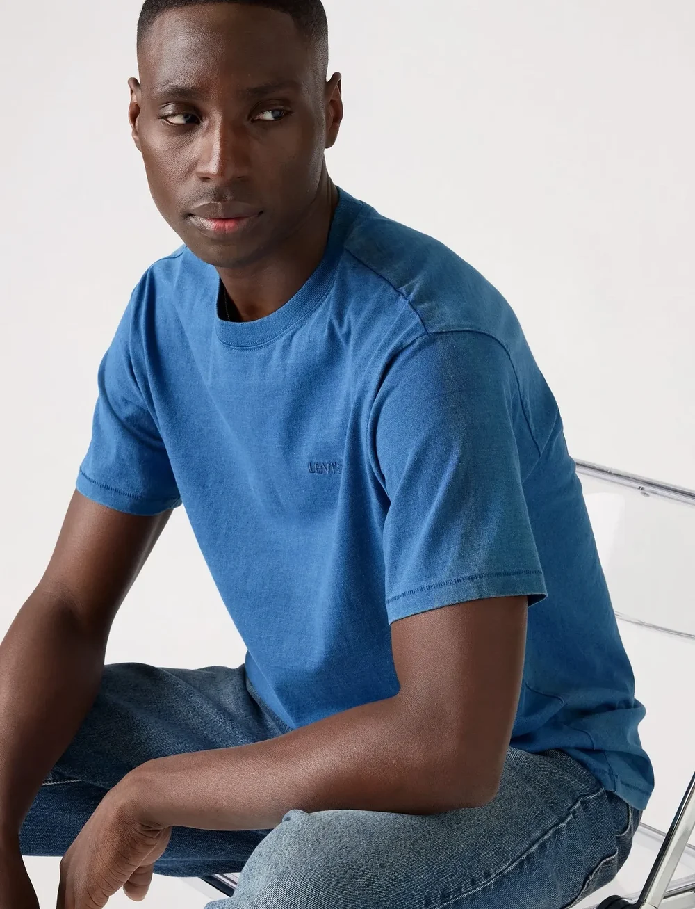 Levi's® - RED TAB VINTAGE TEE TRUE INDIG - t-krekli ar īsām piedurknēm - blues - 0