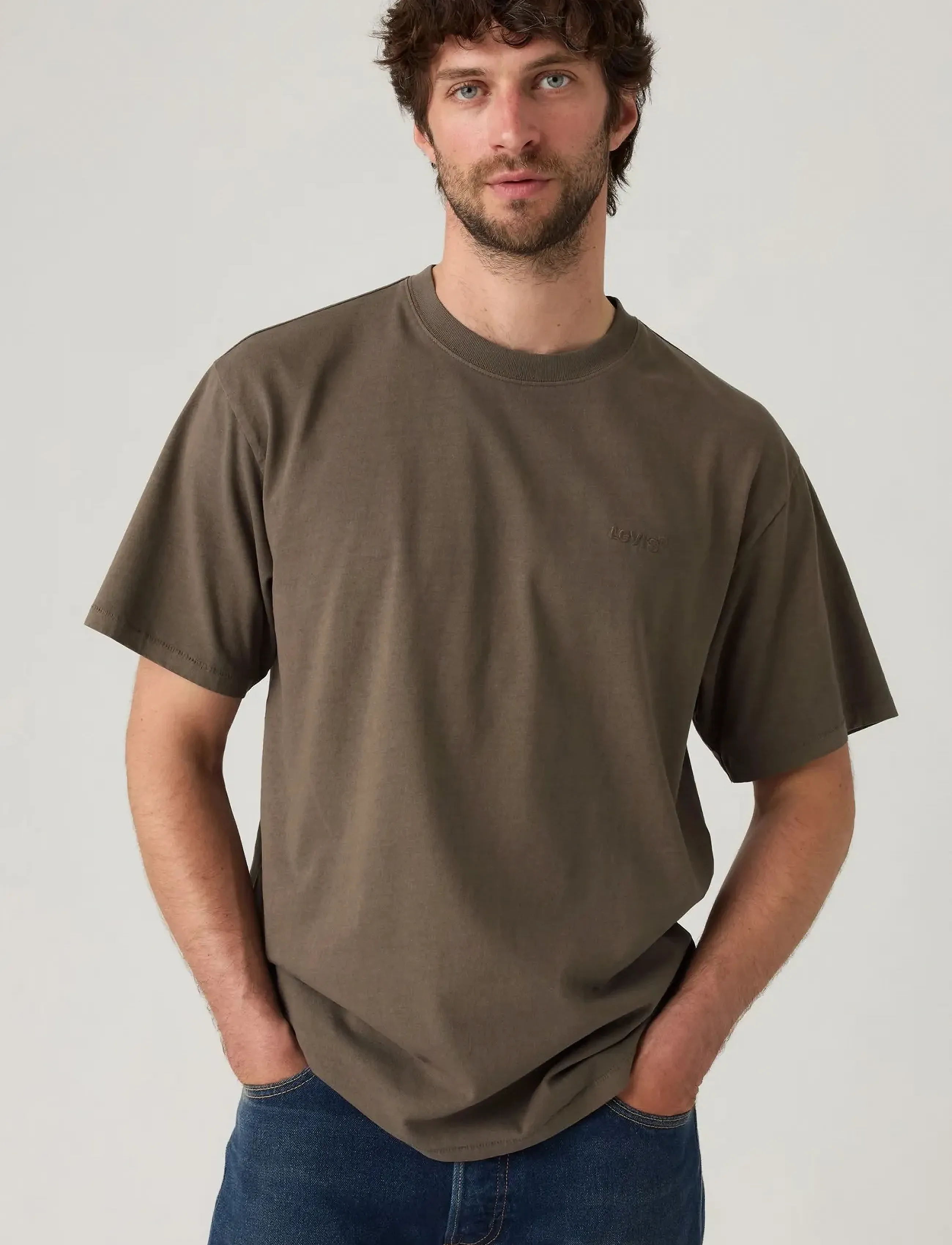 Red Tab Vintage Tee Garment Dy