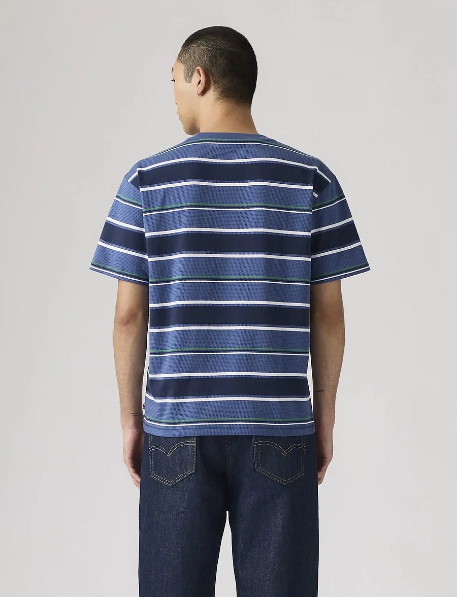 Levi's® - RED TAB VINTAGE TEE PECOS STRI - kurzärmelig - blues - 3