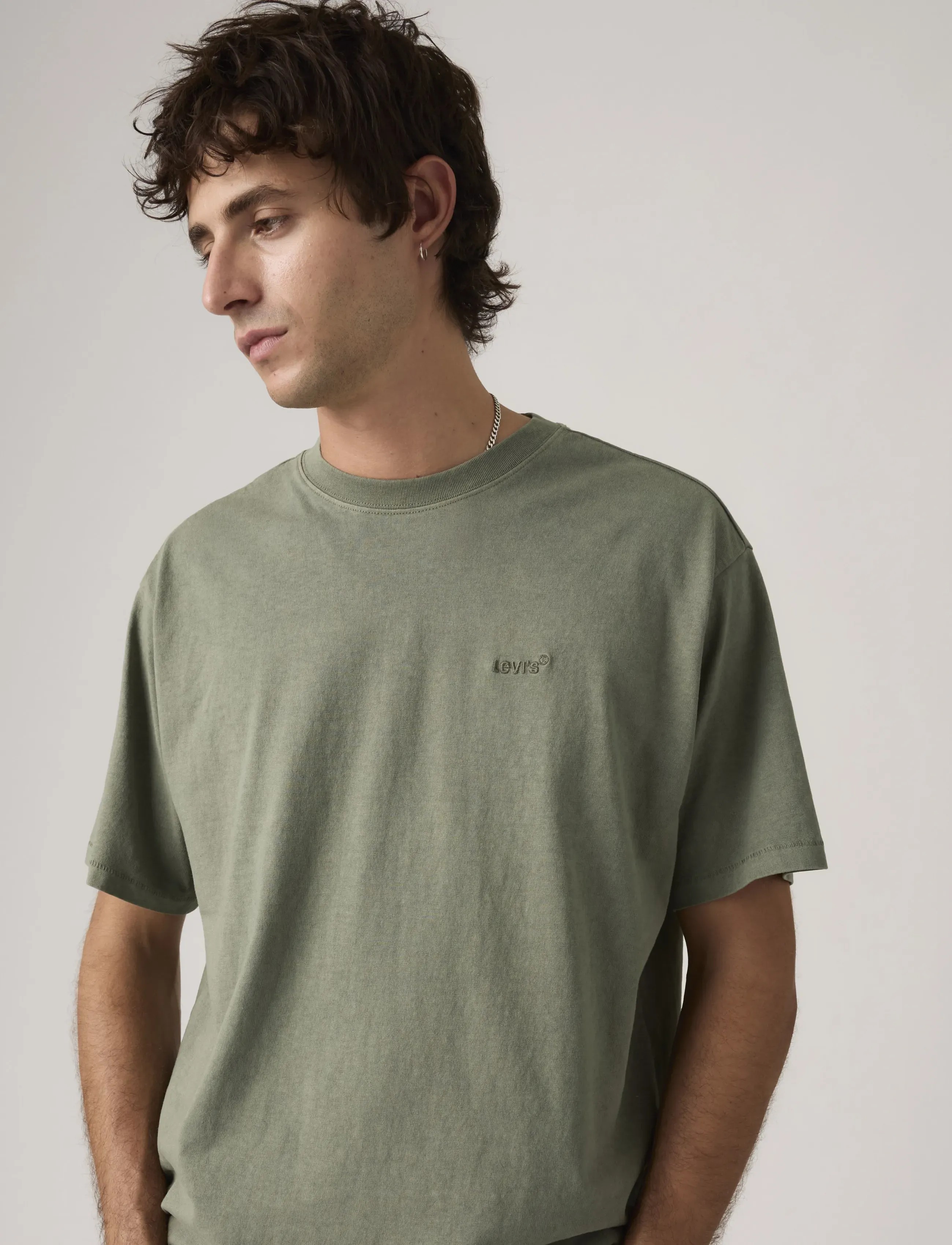 Levi's® - RED TAB VINTAGE TEE GARMENT DY - sügisesed riided - greens - 0