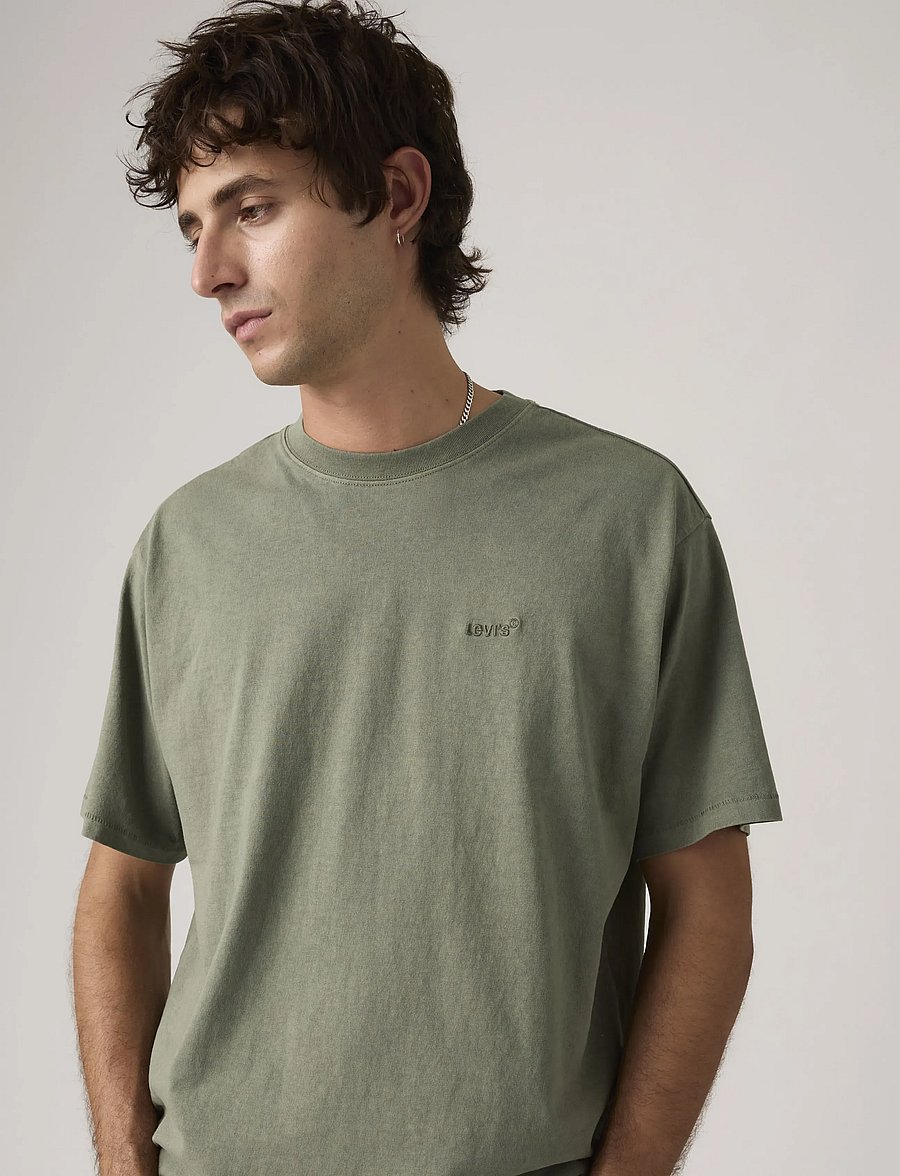 Levi's® - RED TAB VINTAGE TEE GARMENT DY - kortærmede t-shirts - greens - 0