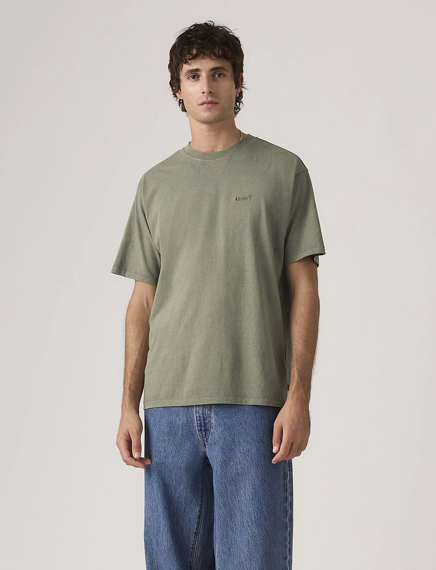 Levi's® - RED TAB VINTAGE TEE GARMENT DY - kortærmede t-shirts - greens - 4