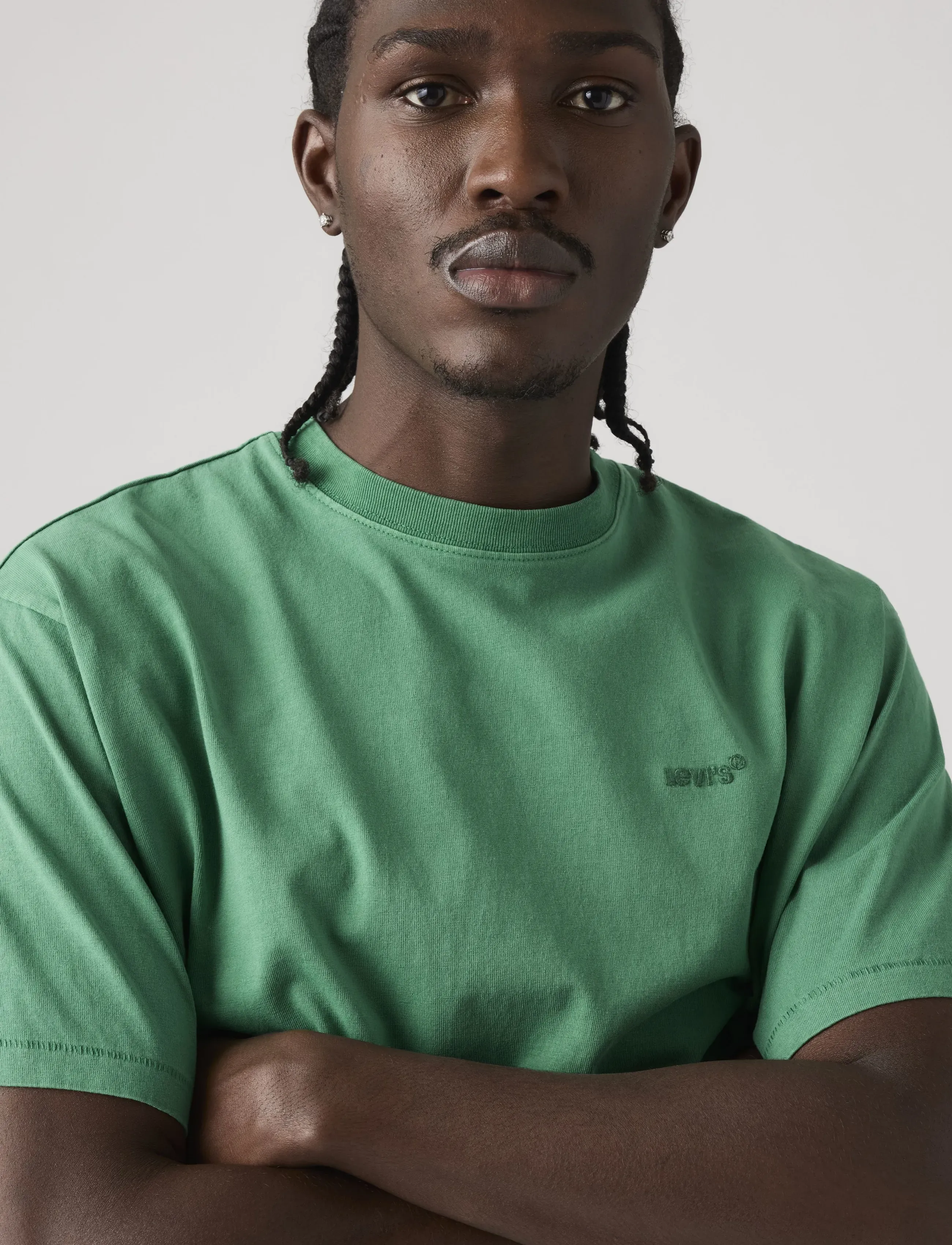 Levi's® - RED TAB VINTAGE TEE GREENS - laveste priser - red tab vintage tee garment dye pine green - 4